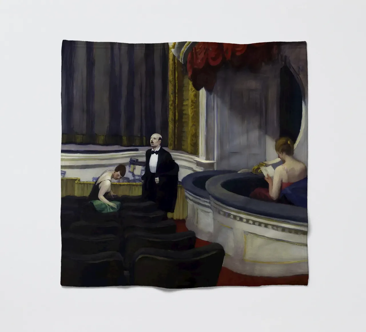 Due sul corridoio" di Hopper - Realismo americano e teatro Sce coperta in pile da NorwesClub
