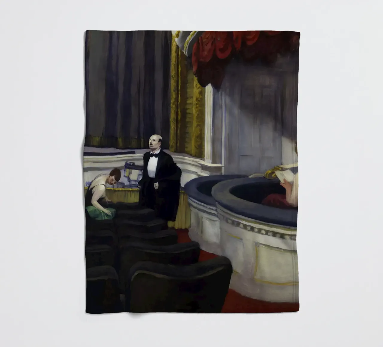 Due sul corridoio" di Hopper - Realismo americano e teatro Sce coperta in pile da NorwesClub