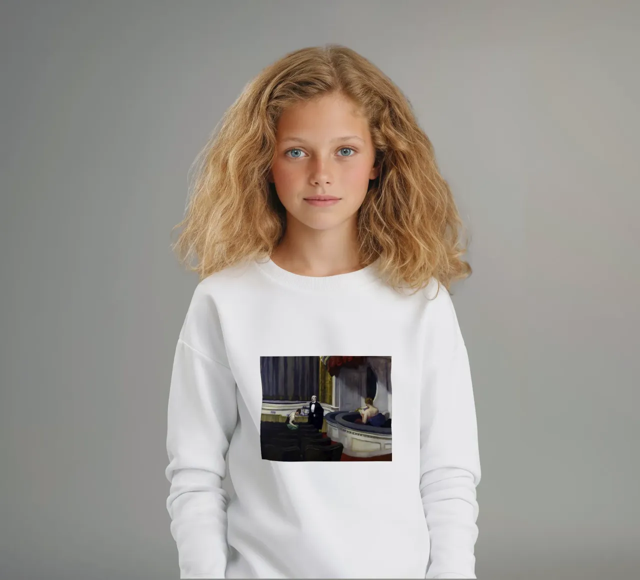Due sul corridoio" di Hopper - Realismo americano e teatro Sce felpa bambino da NorwesClub