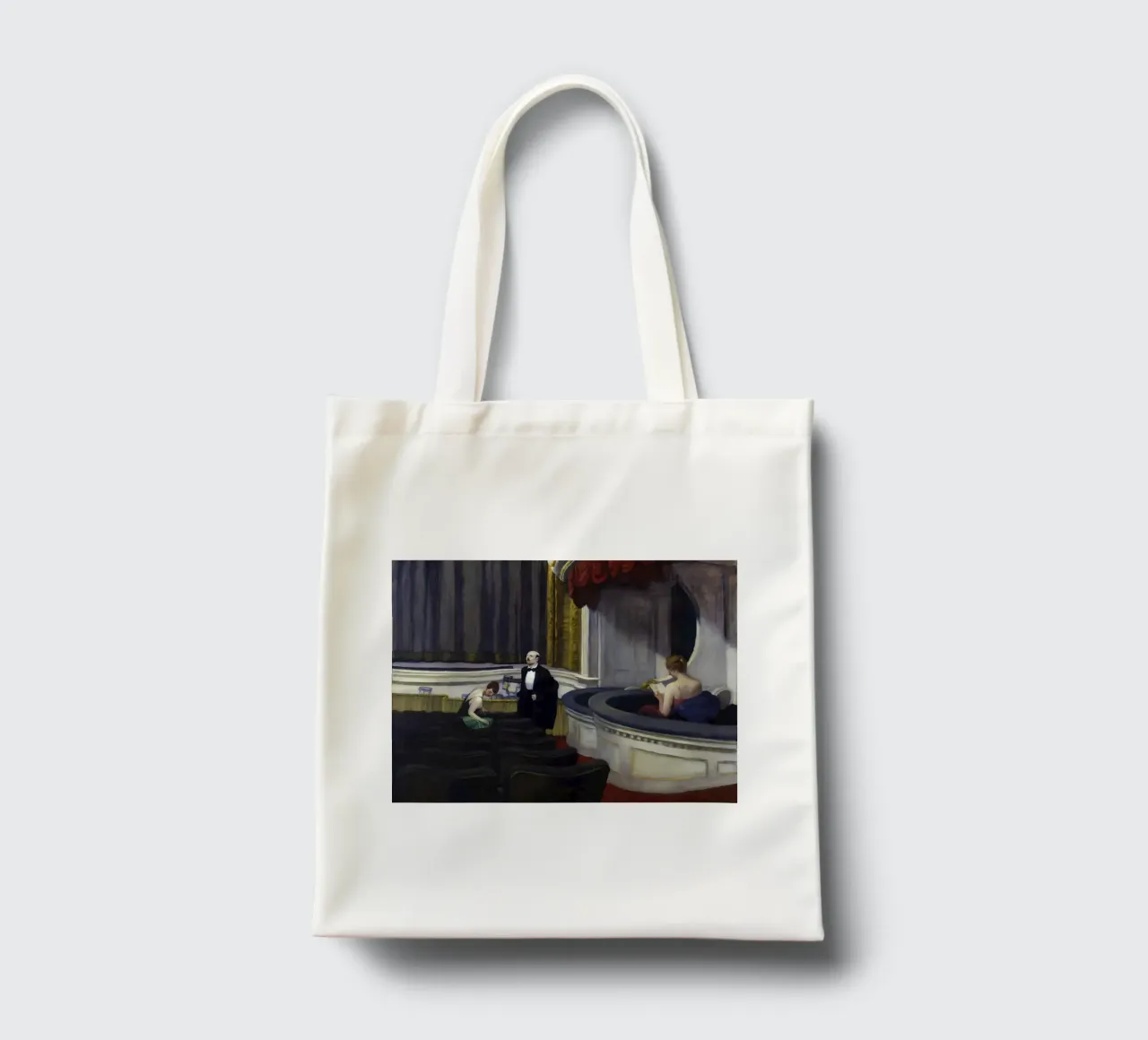 Due sul corridoio" di Hopper - Realismo americano e teatro Sce borsa in juta da NorwesClub