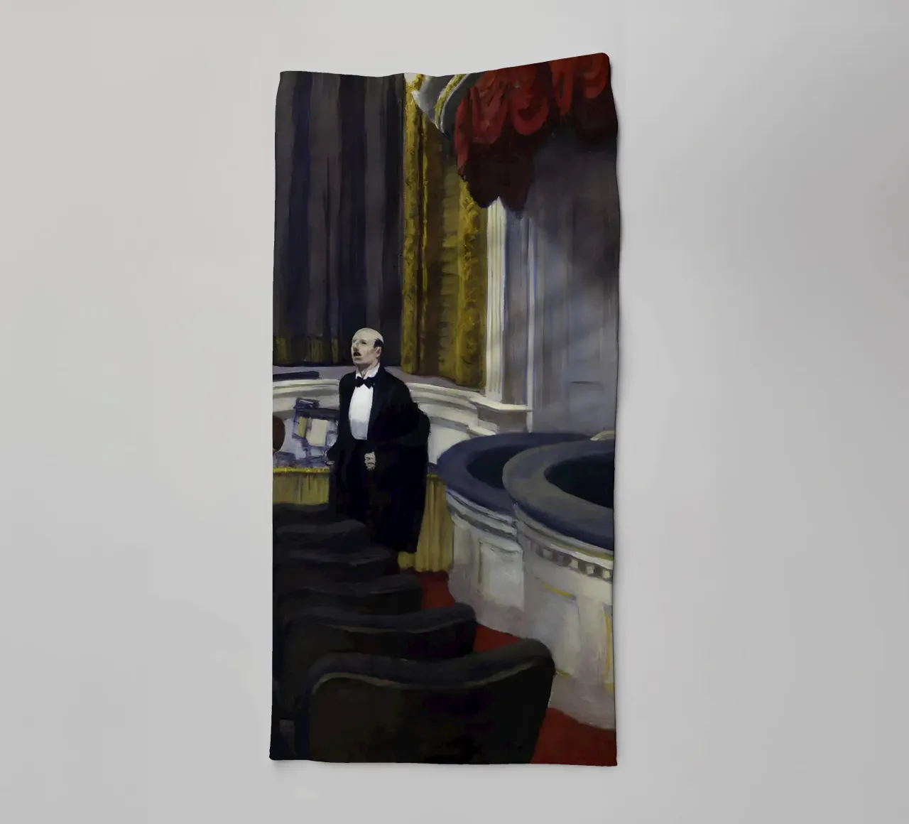 Due sul corridoio" di Hopper - Realismo americano e teatro Sce asciugamano da bagno da NorwesClub