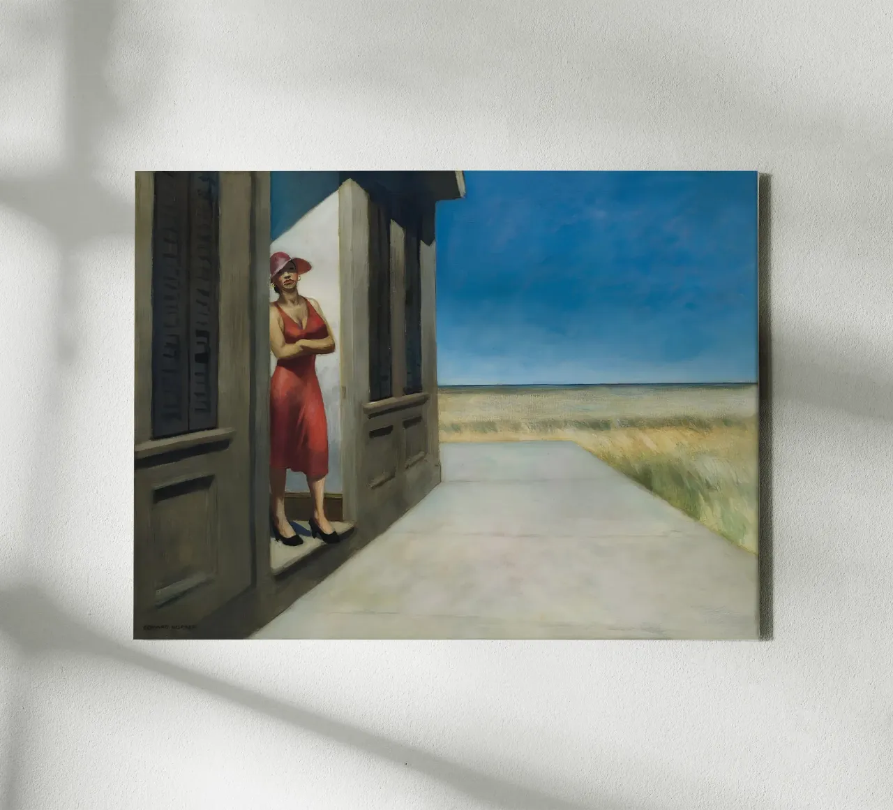 Il "Mattino della Carolina del Sud" di Hopper - Realismo americano e rurale tela con Cornice a cassetta da NorwesClub