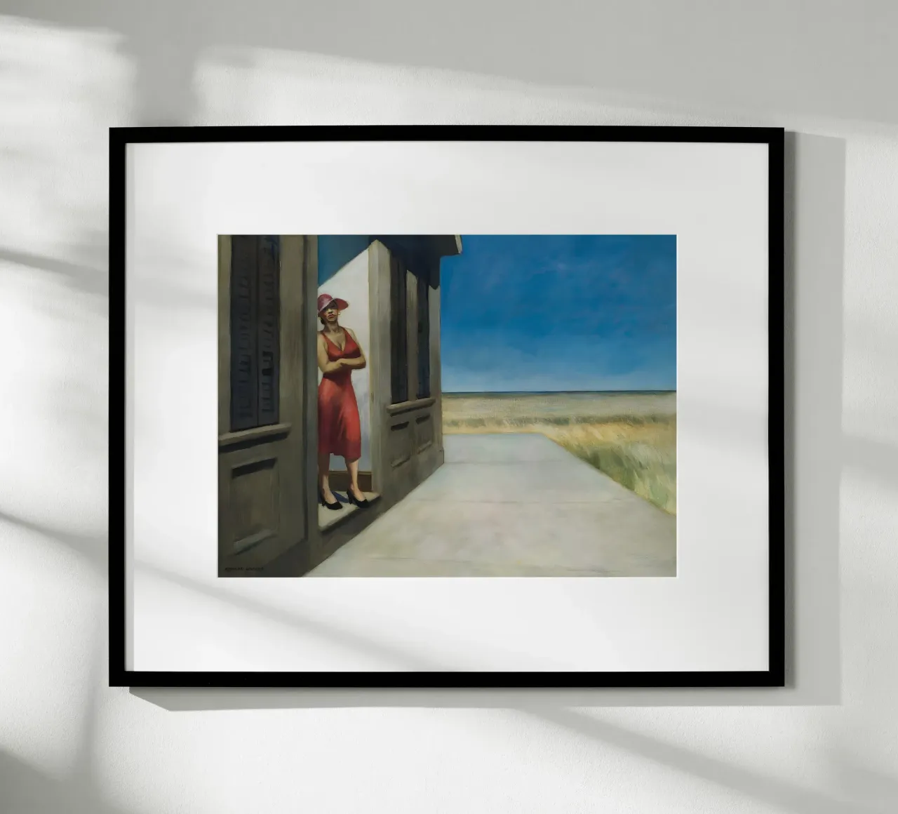 Il "Mattino della Carolina del Sud" di Hopper - Realismo americano e rurale poster con telaio in plastica da NorwesClub