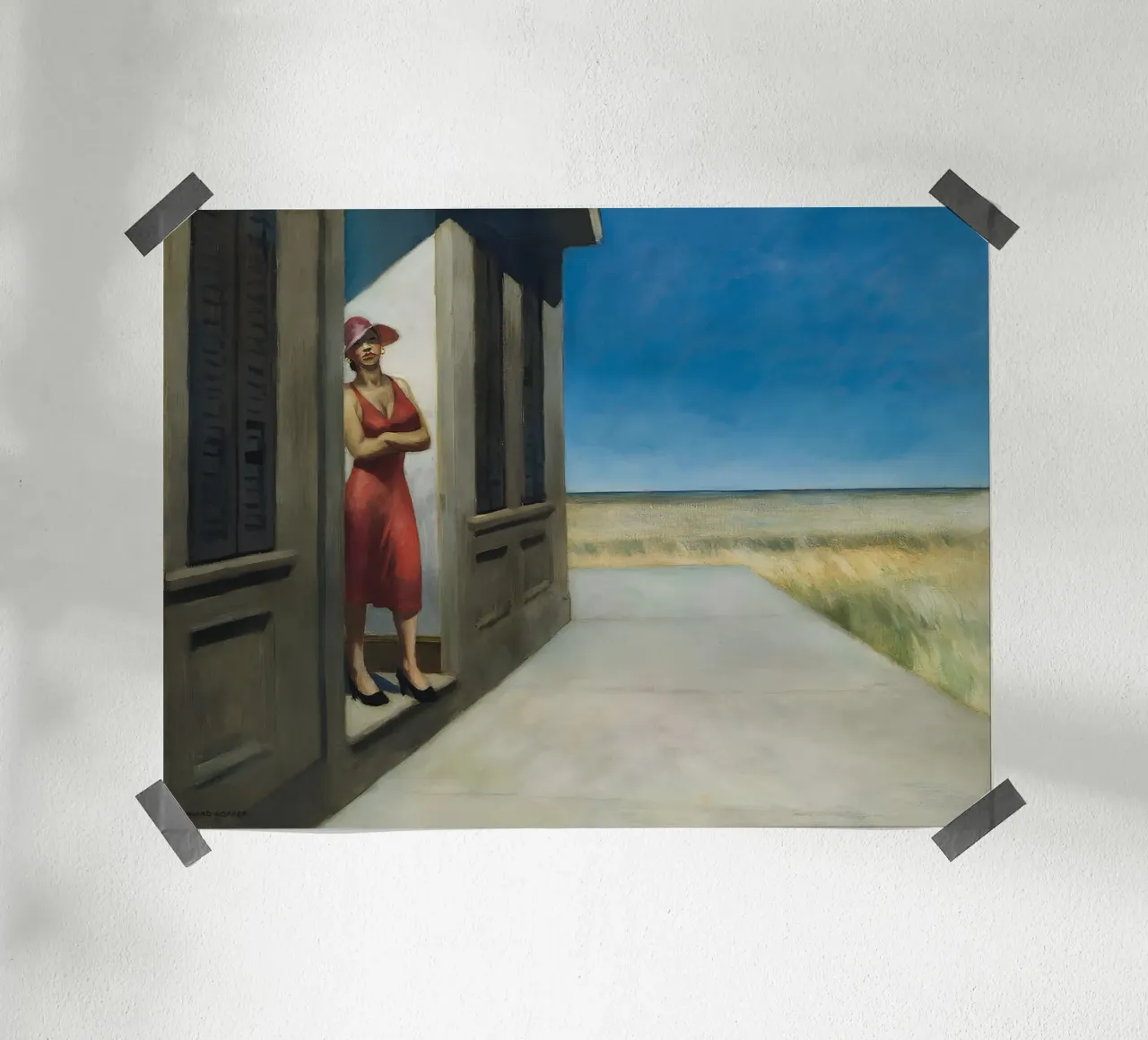 Il "Mattino della Carolina del Sud" di Hopper - Realismo americano e rurale poster con telaio in plastica da NorwesClub