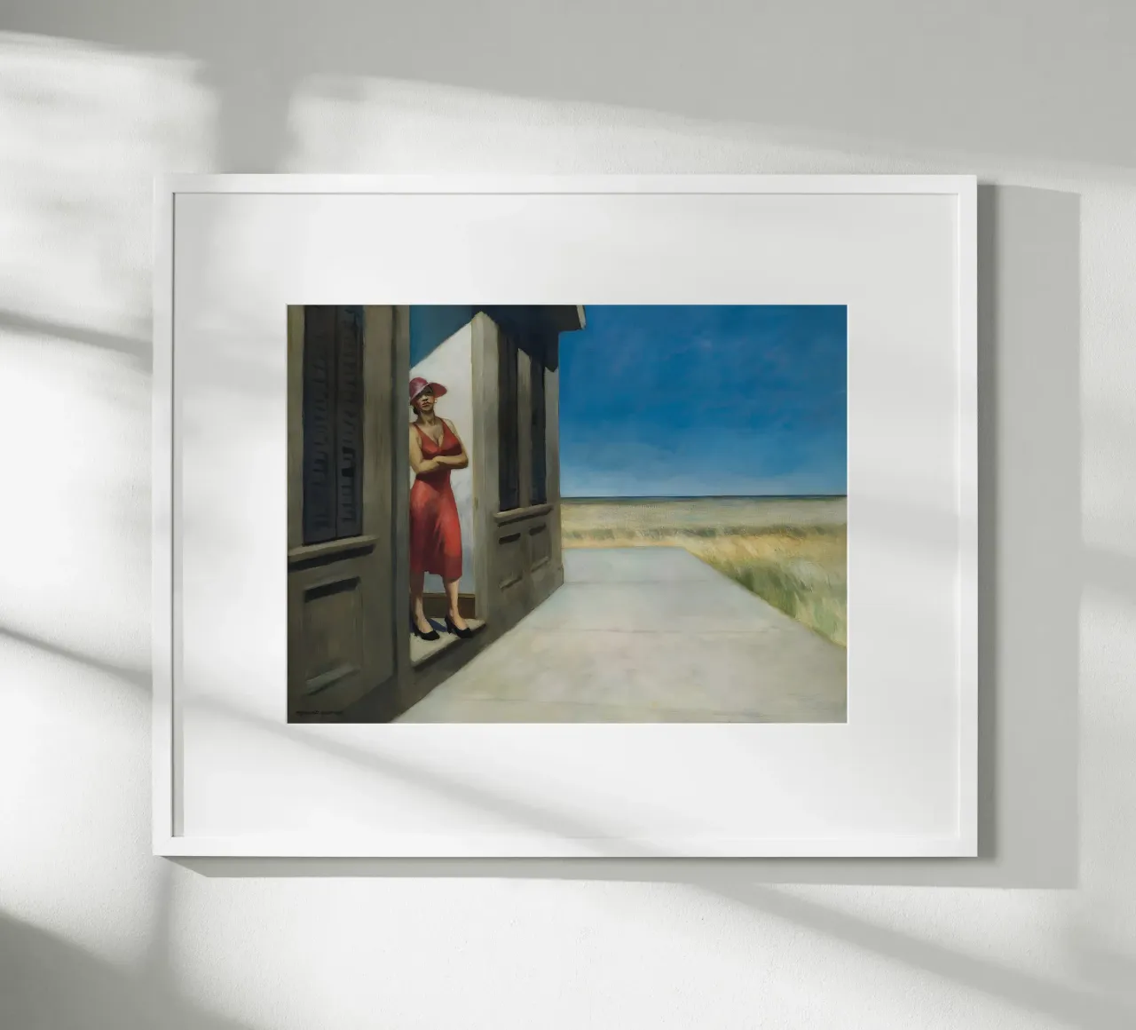 Il "Mattino della Carolina del Sud" di Hopper - Realismo americano e rurale poster con telaio in plastica da NorwesClub