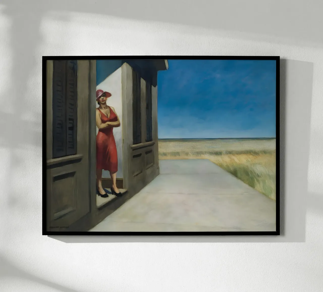 Il "Mattino della Carolina del Sud" di Hopper - Realismo americano e rurale poster con telaio in plastica da NorwesClub