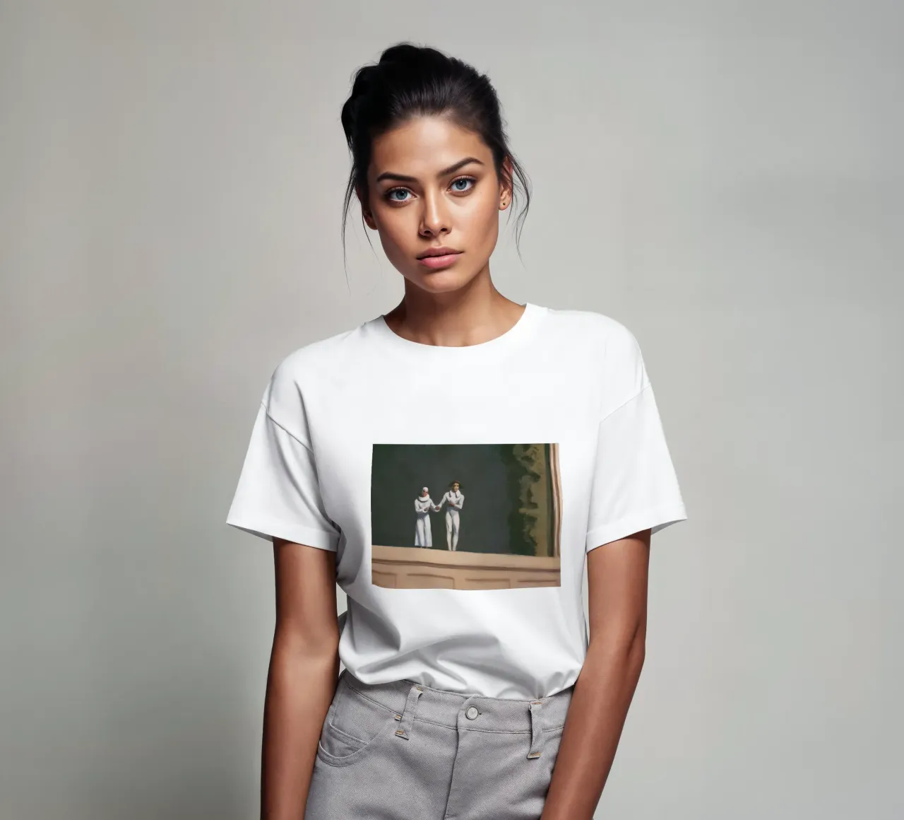 I "due comici" di Hopper - Realismo americano e addio all'arte P t-shirt da NorwesClub