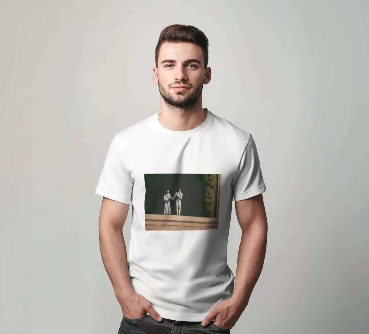 I "due comici" di Hopper - Realismo americano e addio all'arte P t-shirt da NorwesClub