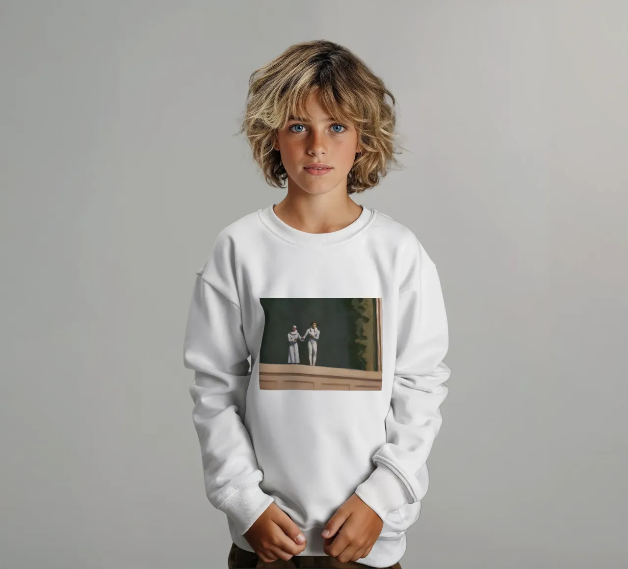 I "due comici" di Hopper - Realismo americano e addio all'arte P felpa bambino da NorwesClub