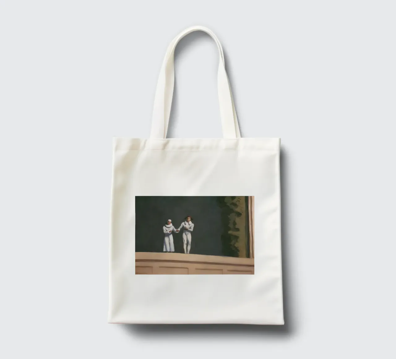 I "due comici" di Hopper - Realismo americano e addio all'arte P borsa in juta da NorwesClub