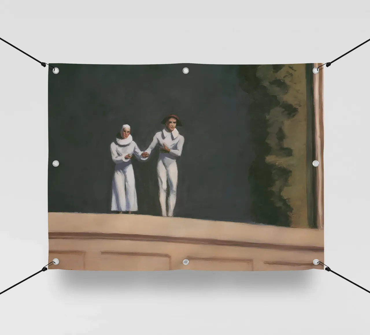 I "due comici" di Hopper - Realismo americano e addio all'arte P telo in pvc da NorwesClub