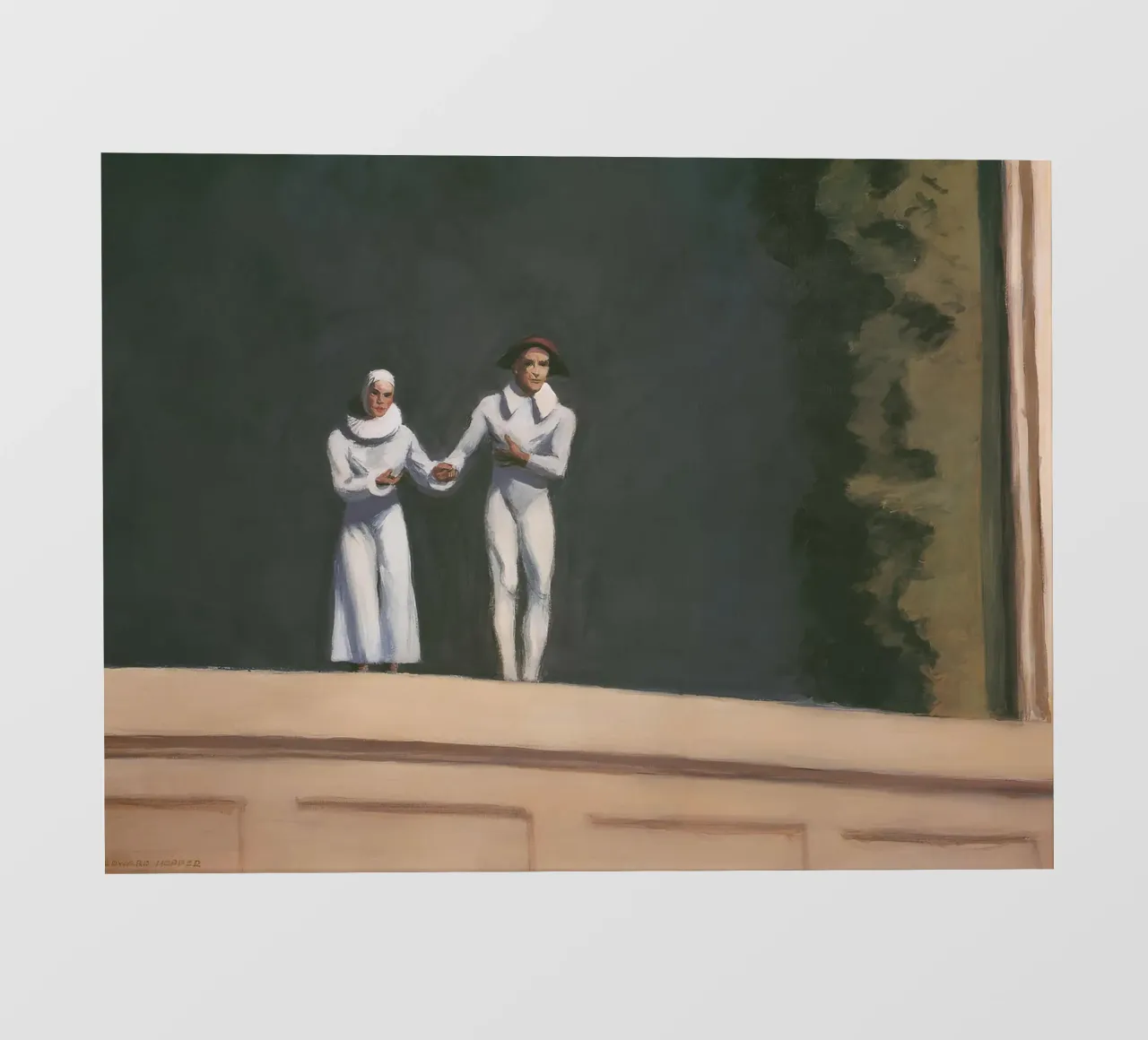 I "due comici" di Hopper - Realismo americano e addio all'arte P telo in pvc da NorwesClub