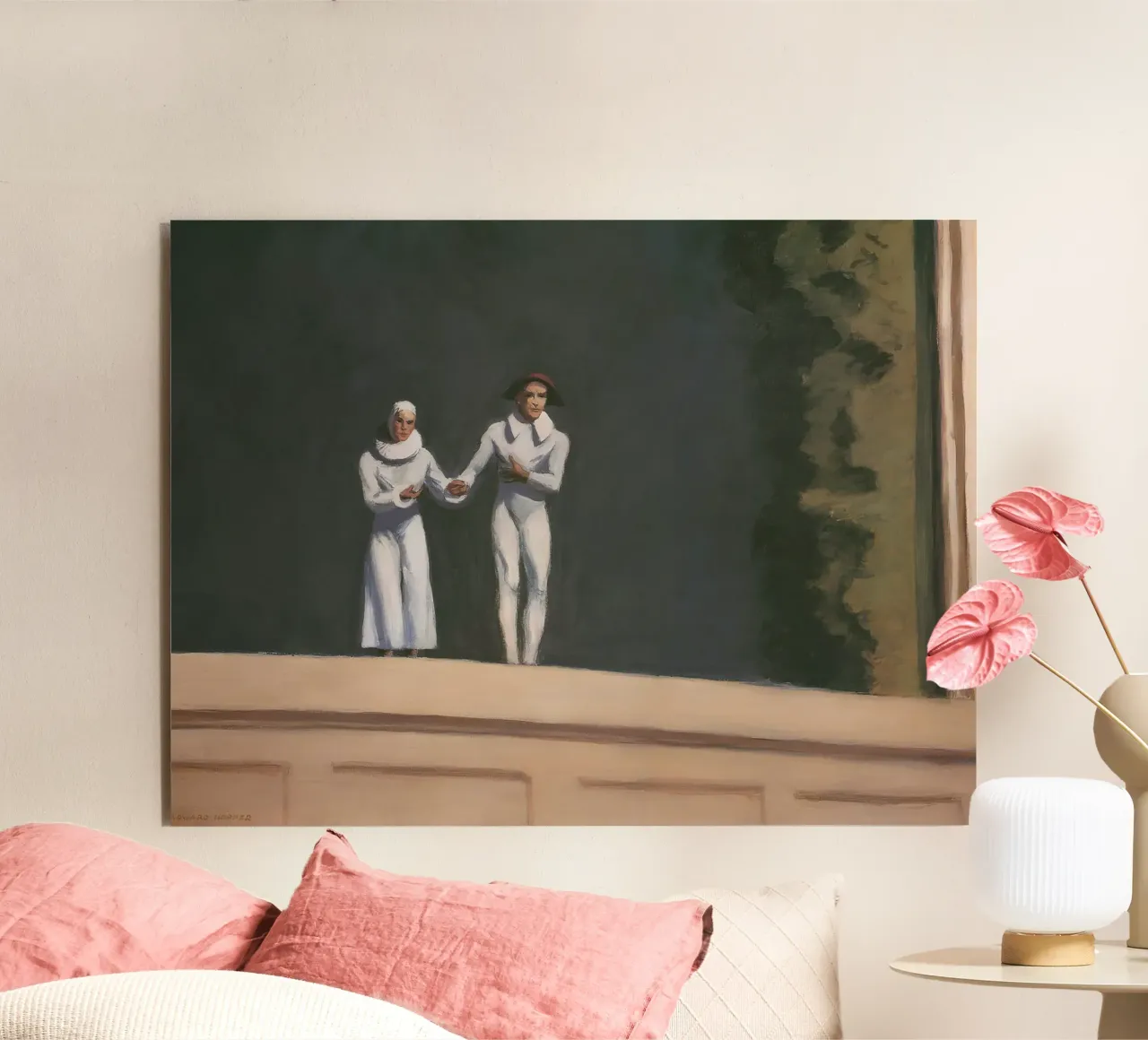 I "due comici" di Hopper - Realismo americano e addio all'arte P alluminio dibond da NorwesClub