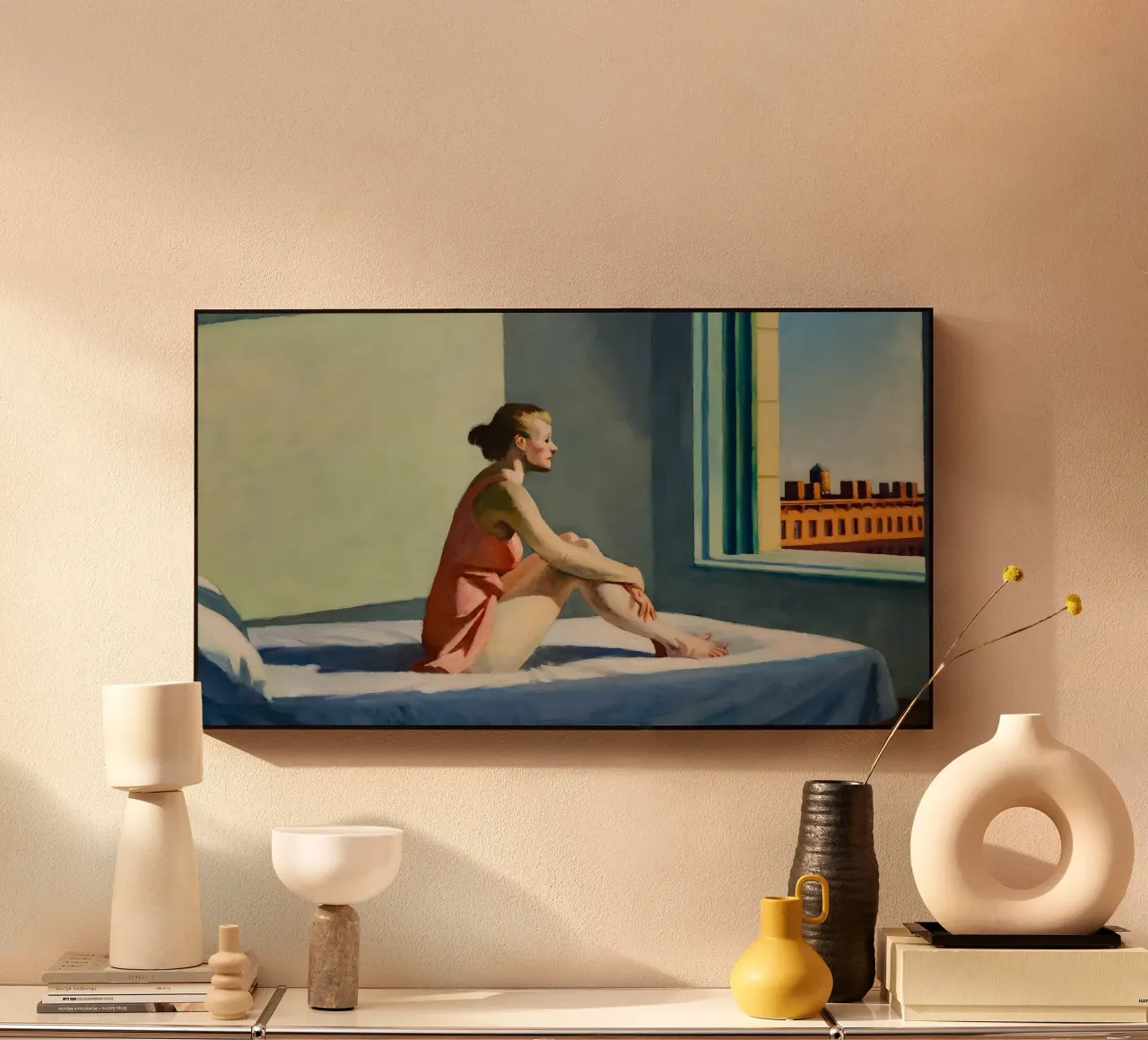 Il "Sole del mattino" di Hopper - Realismo americano e solitudine illuminata dal sole alluminio dibond da NorwesClub