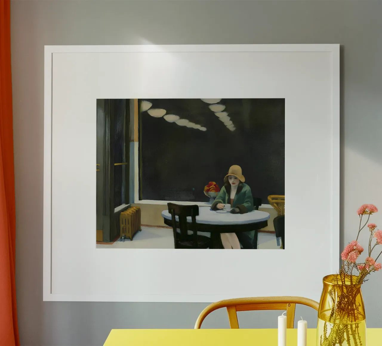 Autómata" de Hopper - Realismo americano y soledad urbana Print poster de NorwesClub