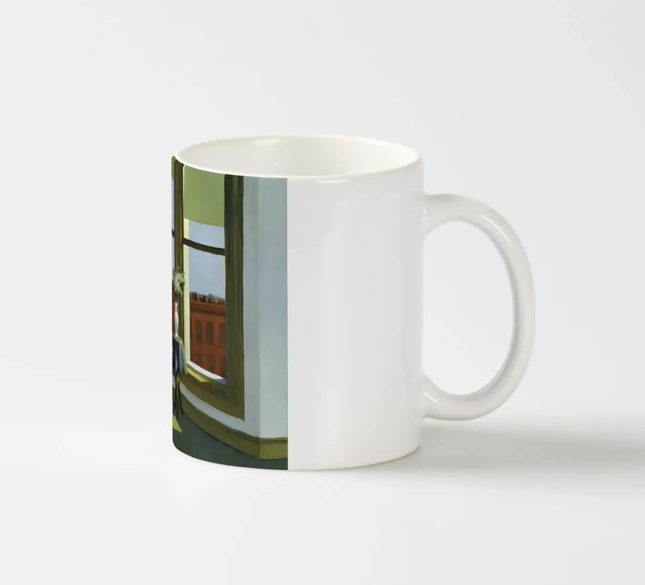 Hoppers "Zimmer in Brooklyn" - Amerikanischer Realismus und urbane Einsamkeit Keramik Tasse von NorwesClub