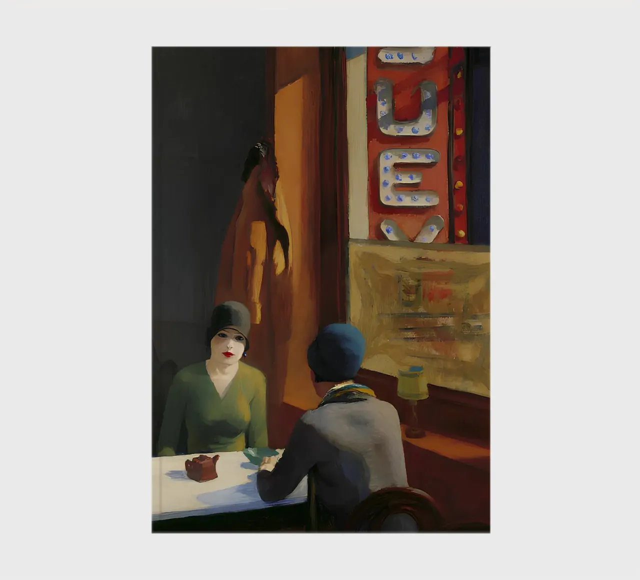 Hopper's "Chop Suey" - American Realism & Urban Cafe Scene P notebook by NorwesClub