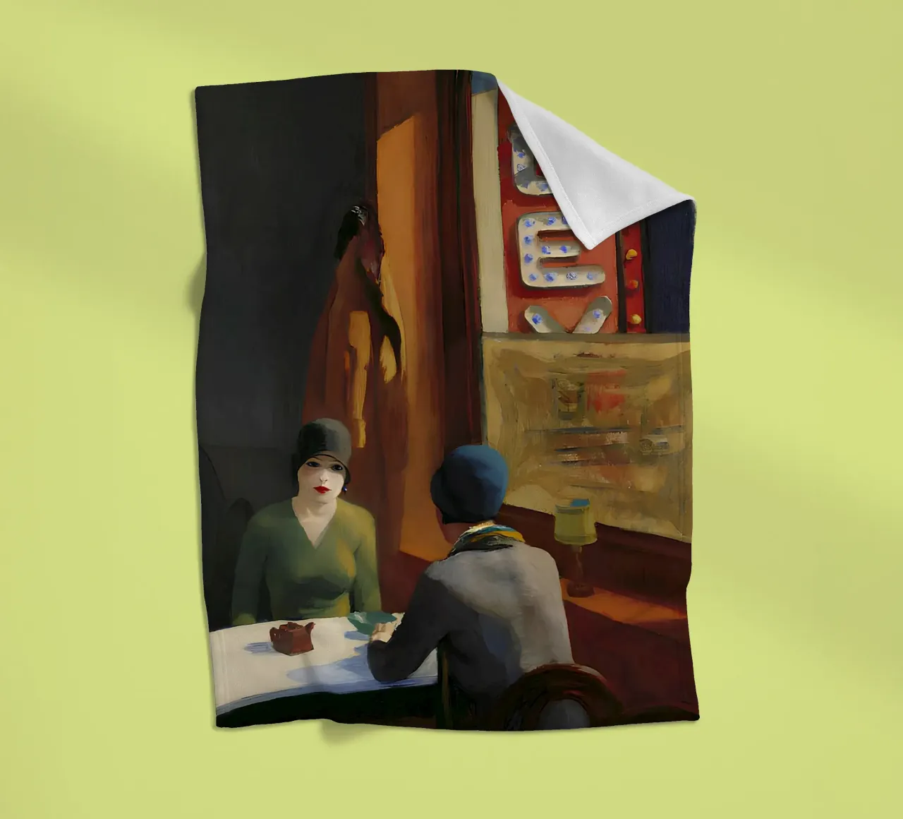 Il "Chop Suey" di Hopper - Realismo americano e scena di un caffè urbano P coperta in pile da NorwesClub