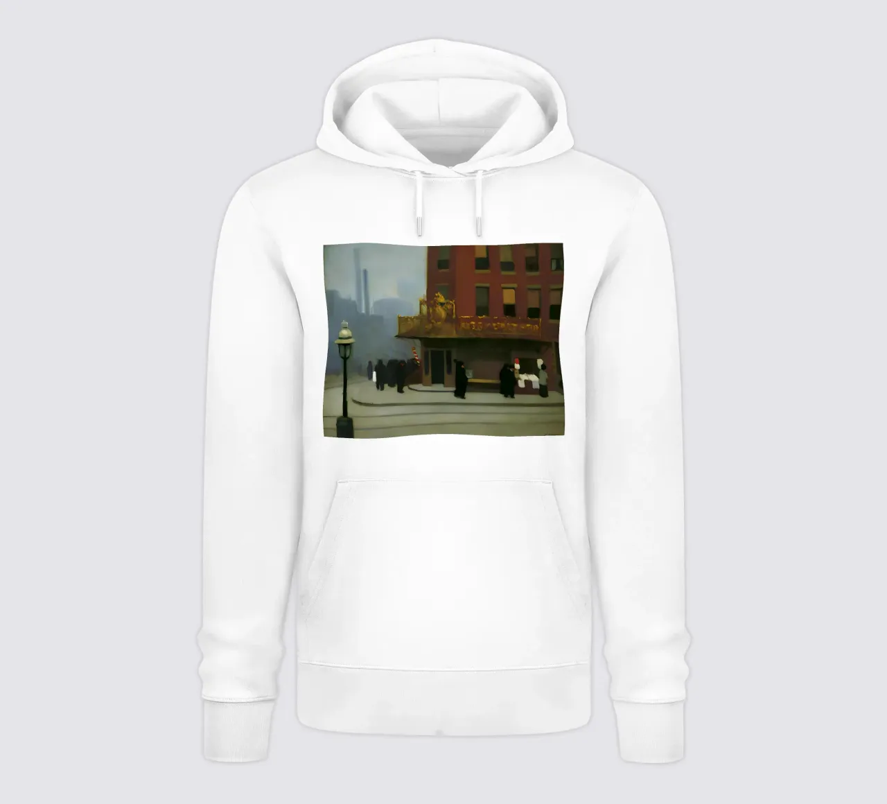 L'"angolo di New York" di Hopper - Realismo urbano e architettura D felpa con cappuccio da NorwesClub