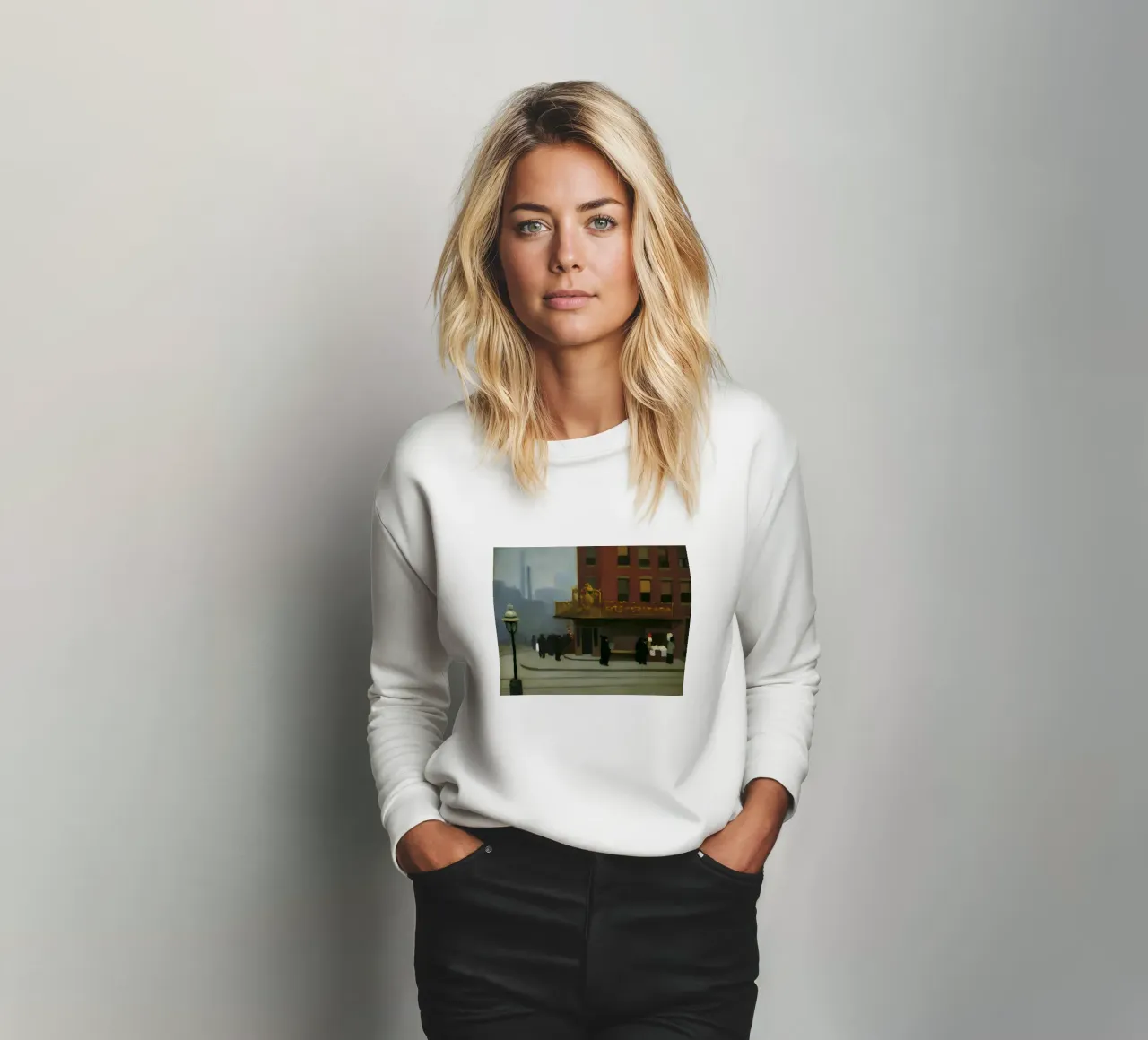 L'"angolo di New York" di Hopper - Realismo urbano e architettura D felpa da NorwesClub