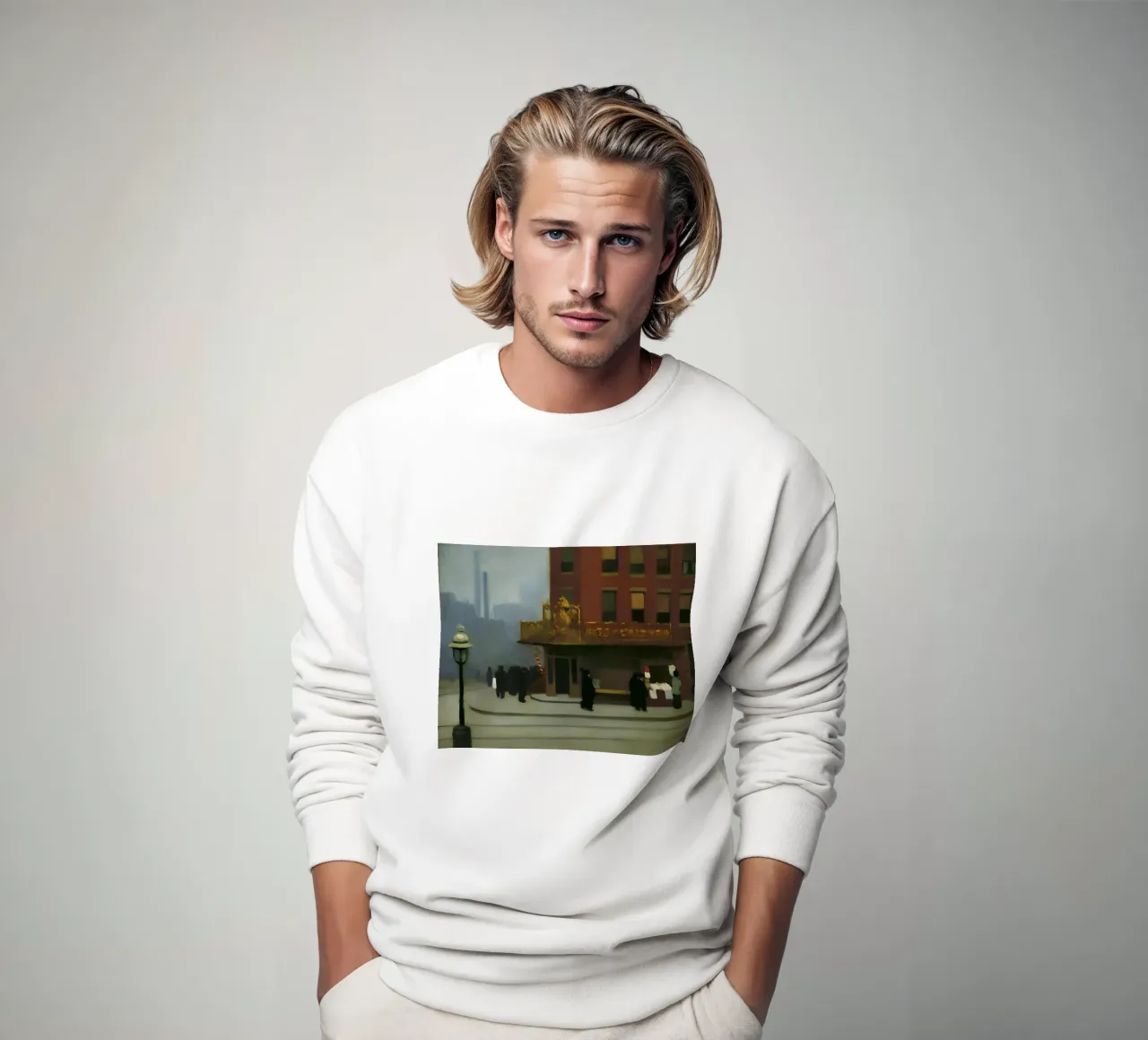 L'"angolo di New York" di Hopper - Realismo urbano e architettura D felpa da NorwesClub