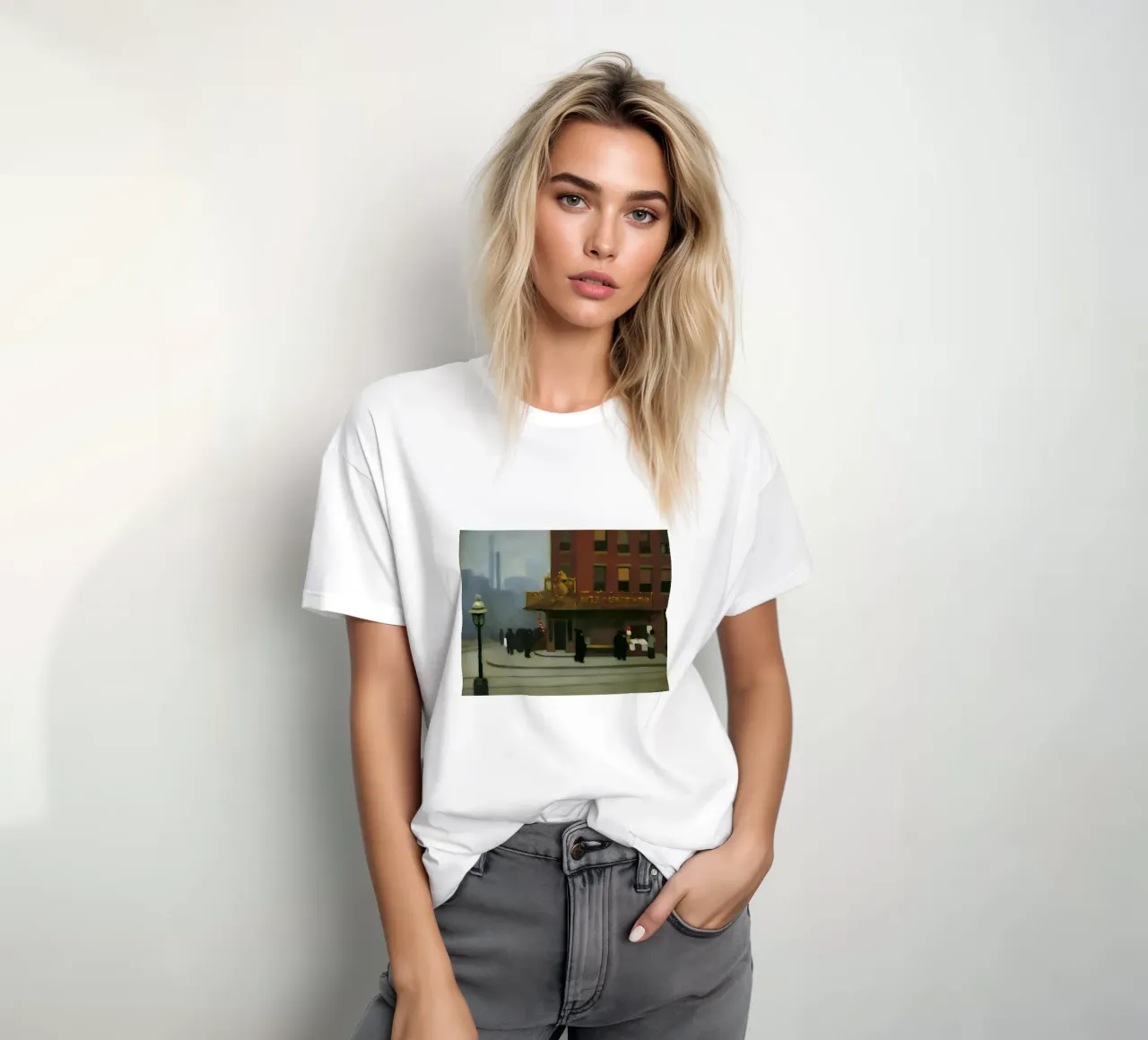 L'"angolo di New York" di Hopper - Realismo urbano e architettura D t-shirt da NorwesClub