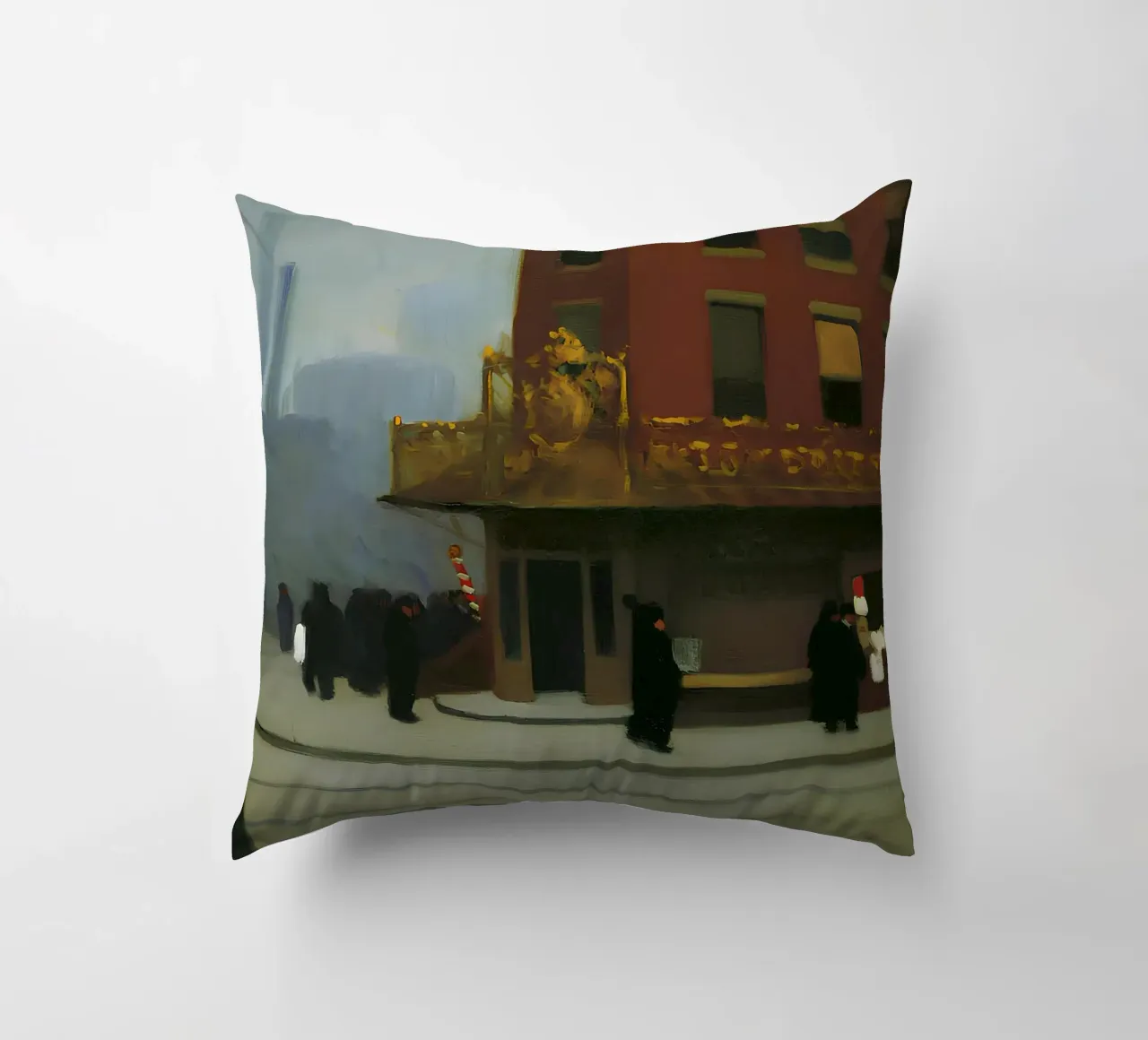 L'"angolo di New York" di Hopper - Realismo urbano e architettura D cuscino da NorwesClub