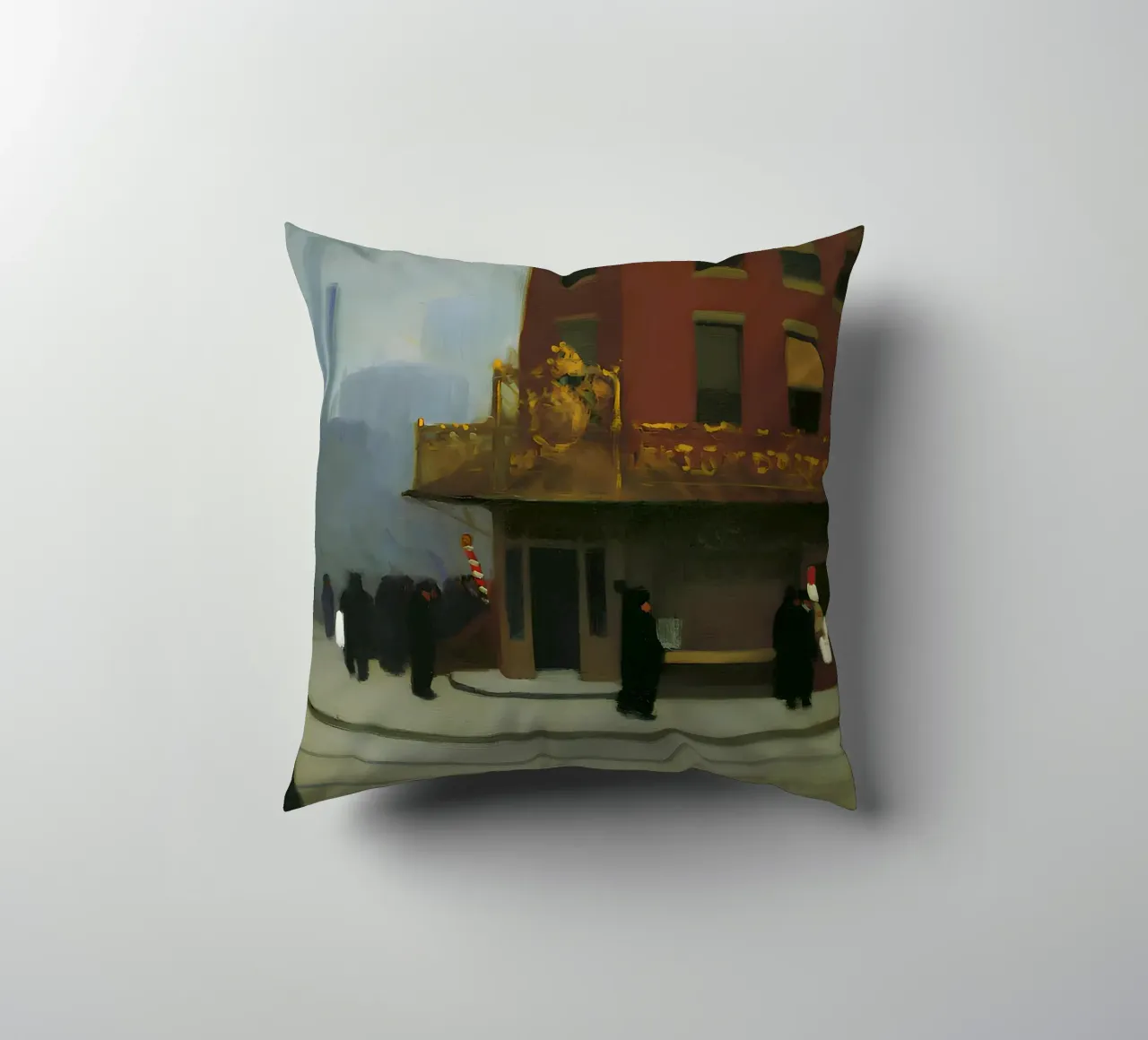L'"angolo di New York" di Hopper - Realismo urbano e architettura D cuscino da NorwesClub