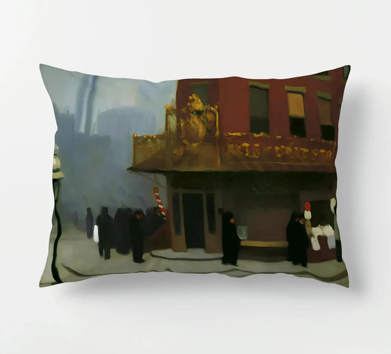 L'"angolo di New York" di Hopper - Realismo urbano e architettura D cuscino da NorwesClub