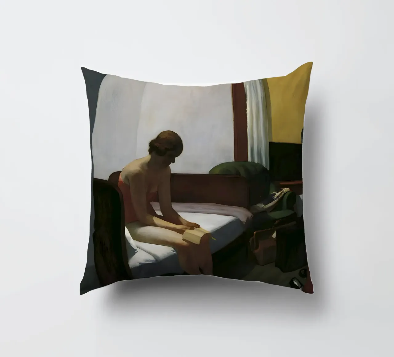 La "Camera d'albergo" di Hopper - Realismo americano e solitudine introspettiva cuscino da NorwesClub