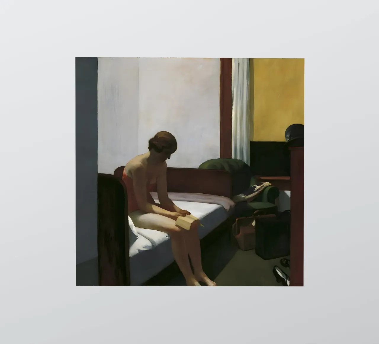 Hopper's "Hotel Room" - American Realism & Introspective Sol sticker by NorwesClub
