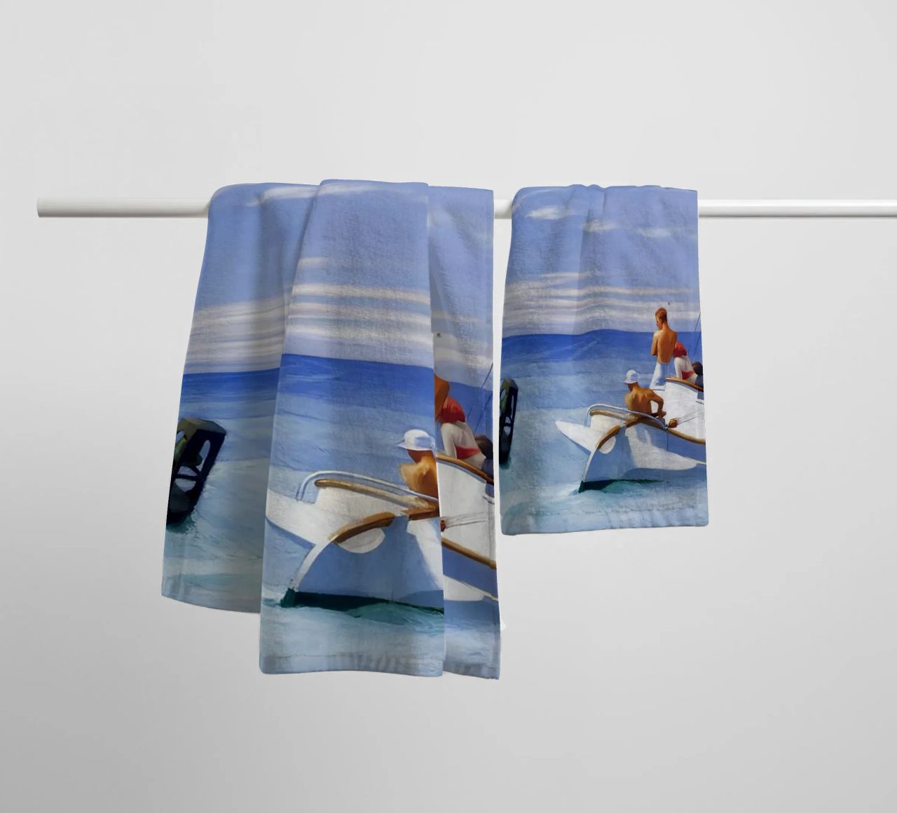 Hopper's "Ground Swell" - American Realism & Maritime Advent towel by NorwesClub