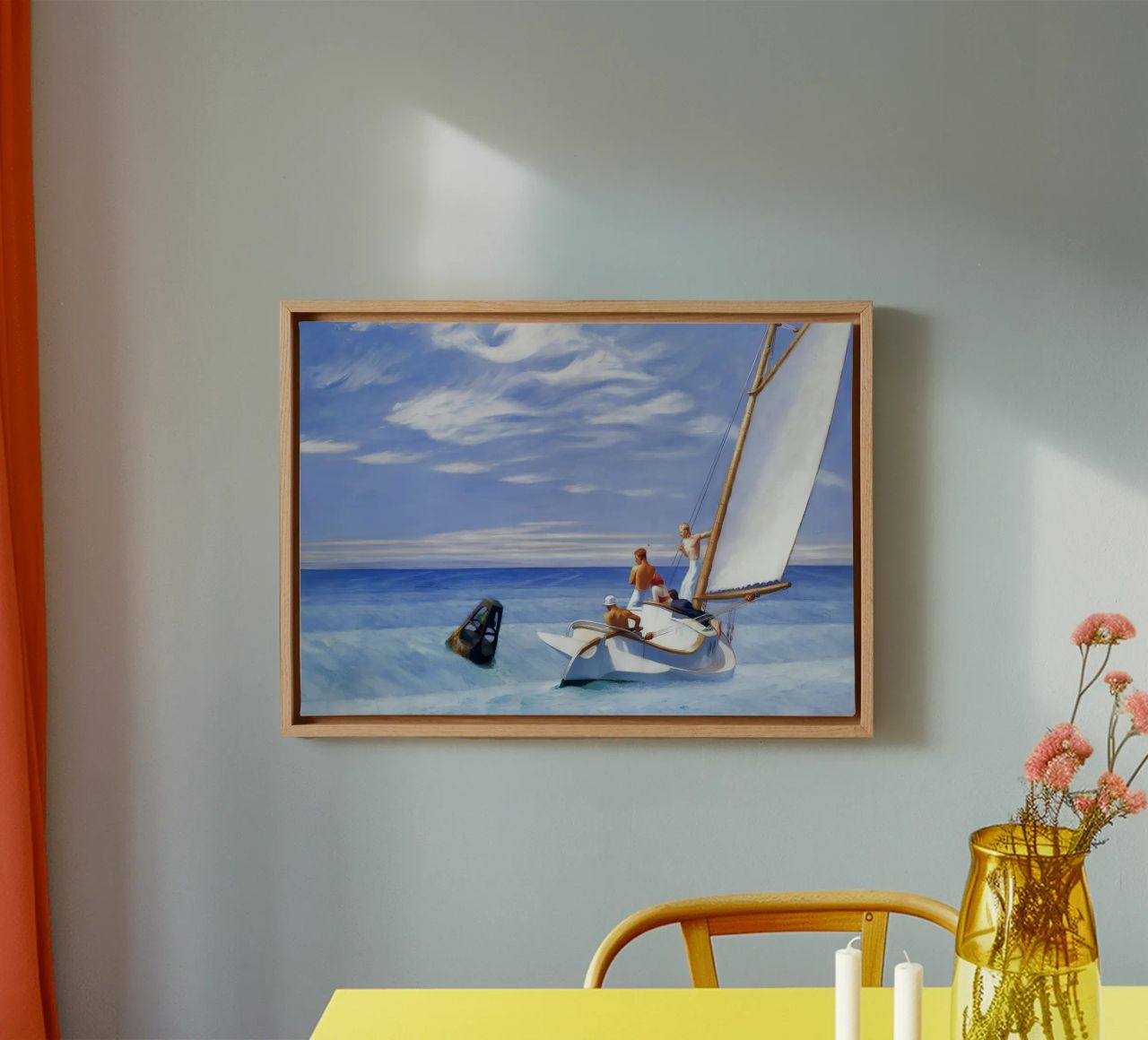 Hopper's "Ground Swell" - American Realism & Maritime Advent canvas by NorwesClub