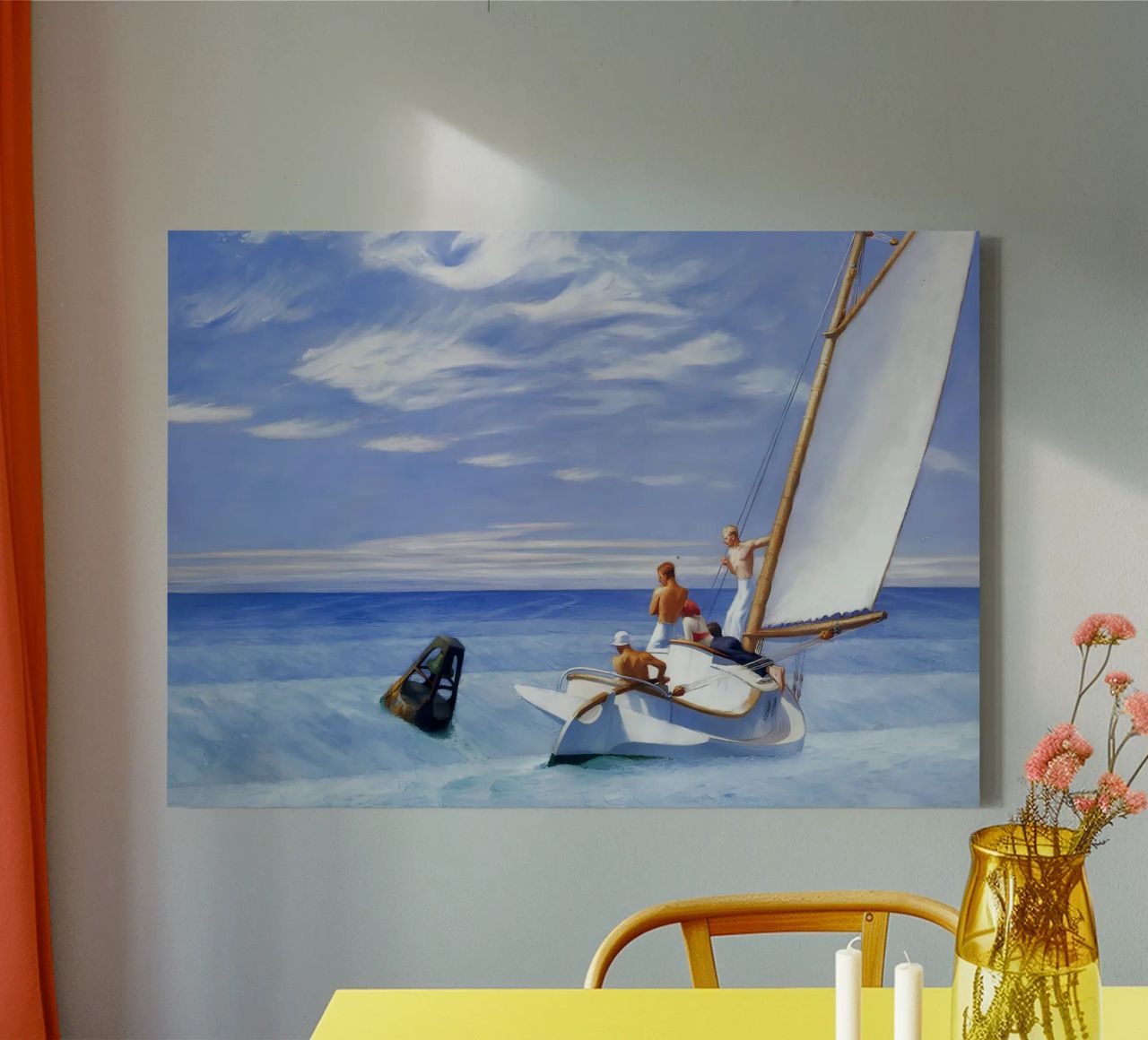 Hopper's "Ground Swell" - American Realism & Maritime Advent canvas by NorwesClub