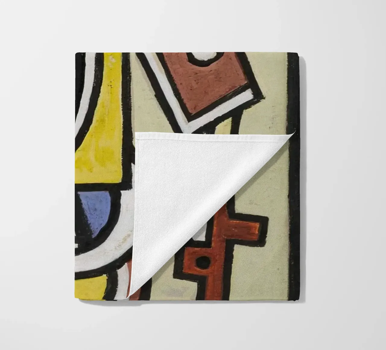 Léger's "Abstraction" - Cubist Geometric Art & Modernist Mas beach towel by NorwesClub