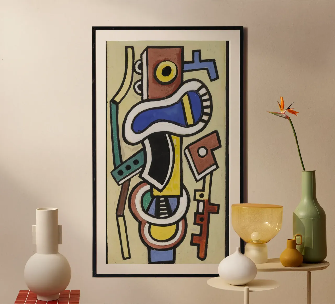 Léger's "Abstraction" - Cubist Geometric Art & Modernist Mas hahnemühle by NorwesClub