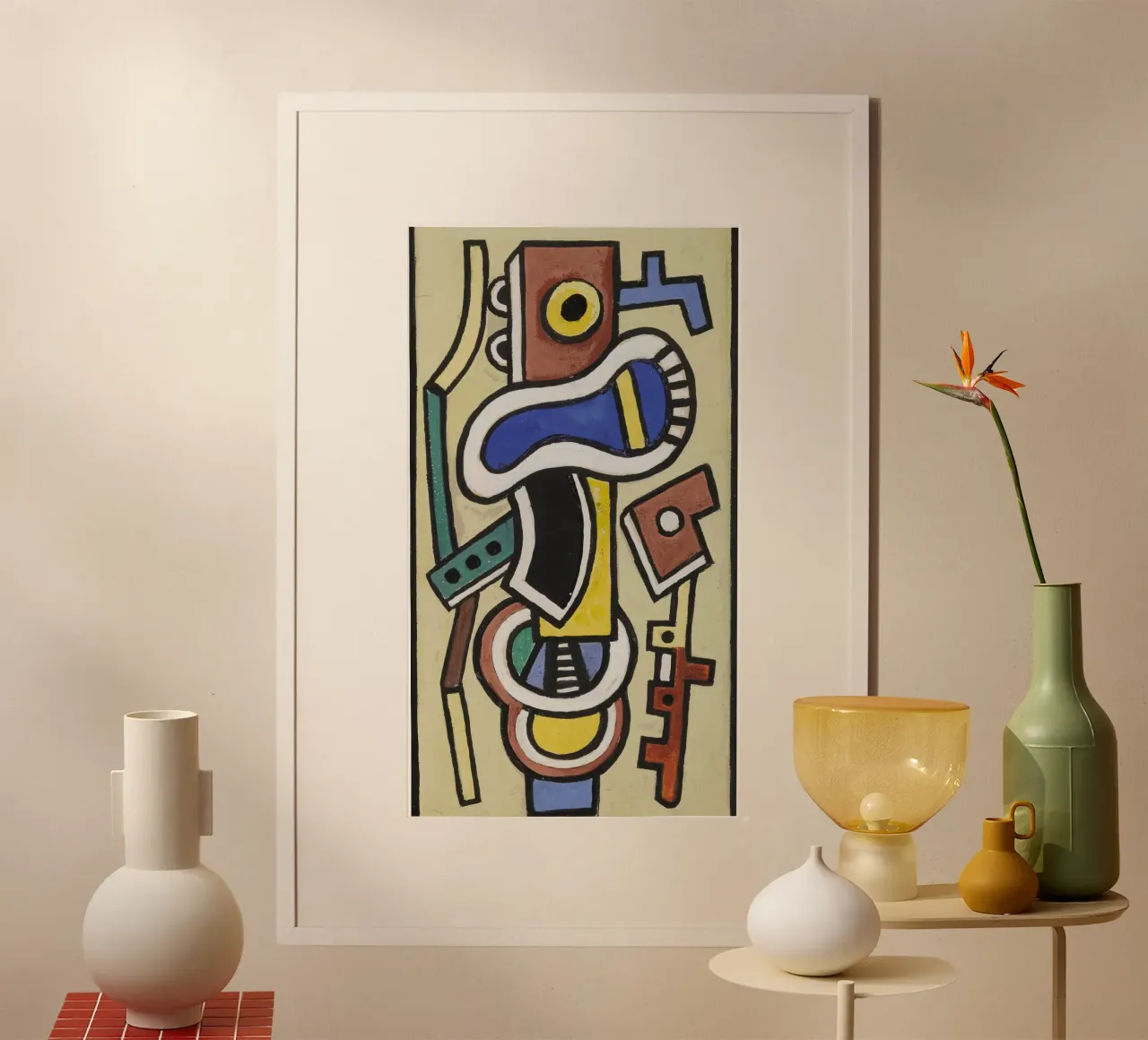 Léger's "Abstraction" - Cubist Geometric Art & Modernist Mas hahnemühle by NorwesClub