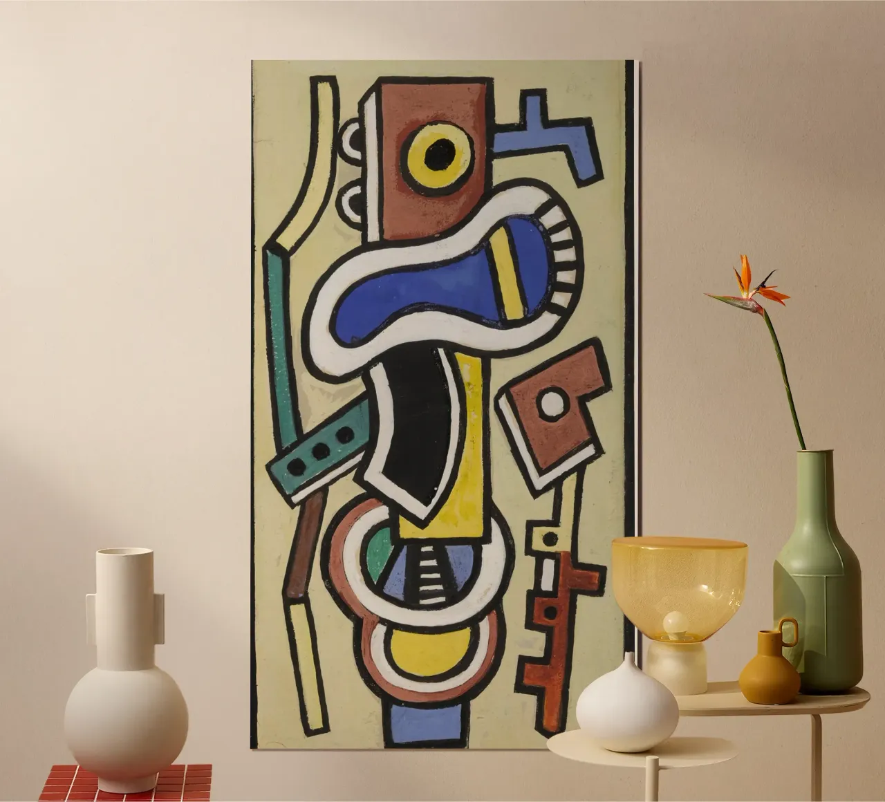 Léger's "Abstraction" - Cubist Geometric Art & Modernist Mas hahnemühle by NorwesClub