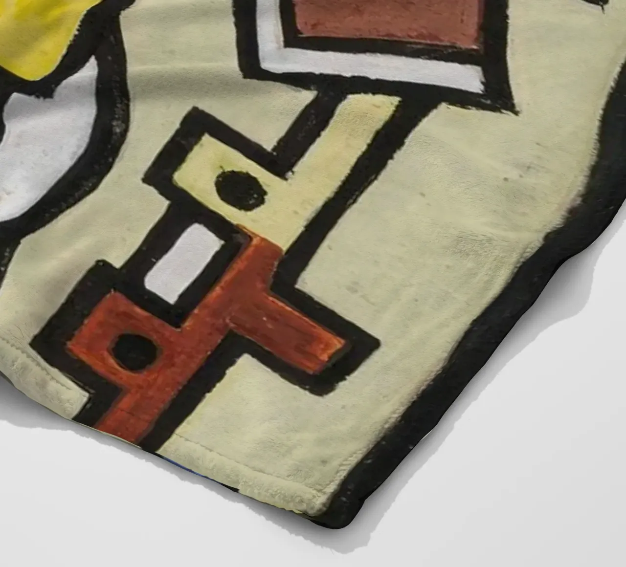 Léger's "Abstraction" - Cubist Geometric Art & Modernist Mas fleece blanket by NorwesClub