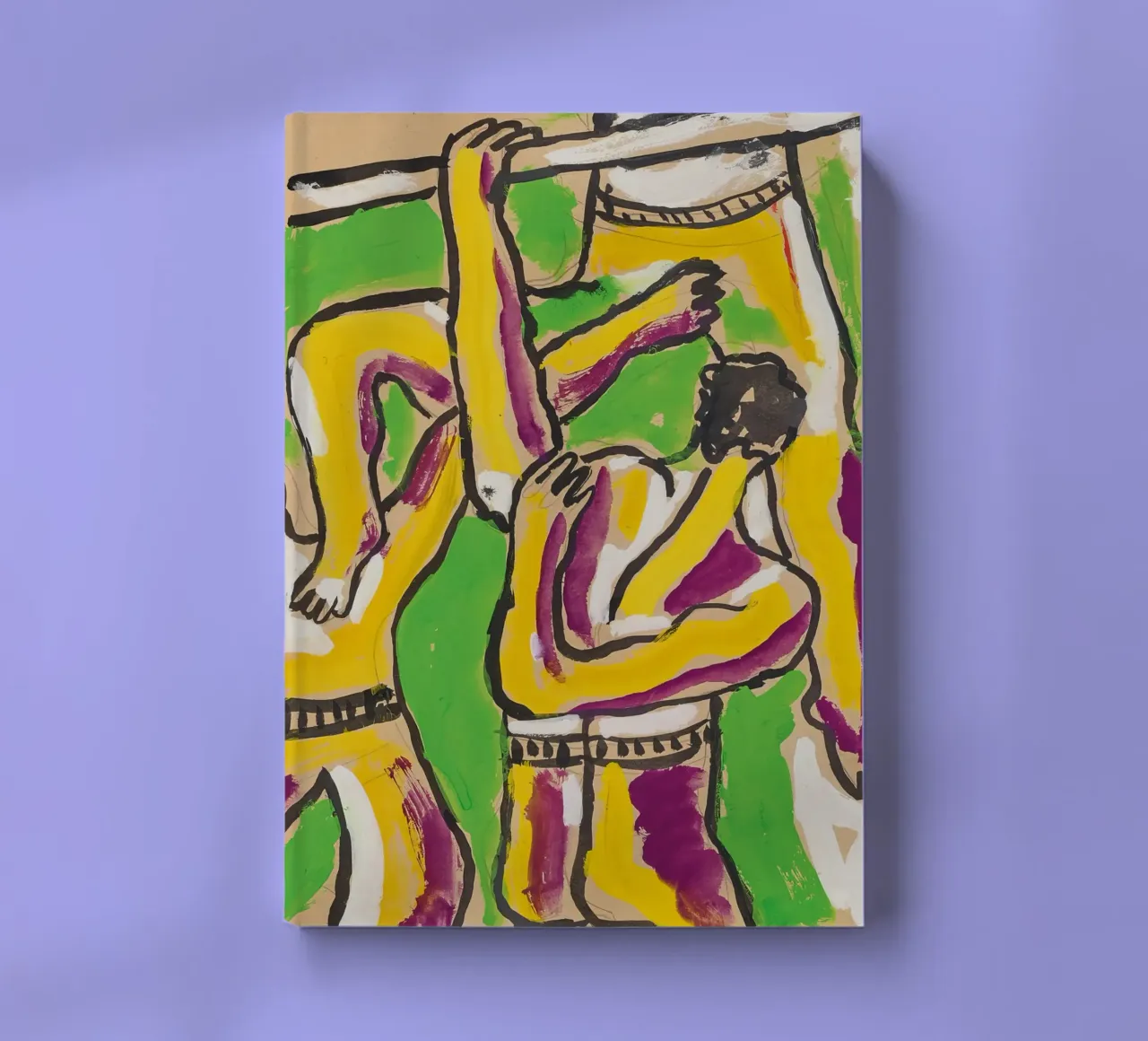 Léger's "Acrobats" - Cubist Circus & Vibrant Modernist Figur notebook by NorwesClub