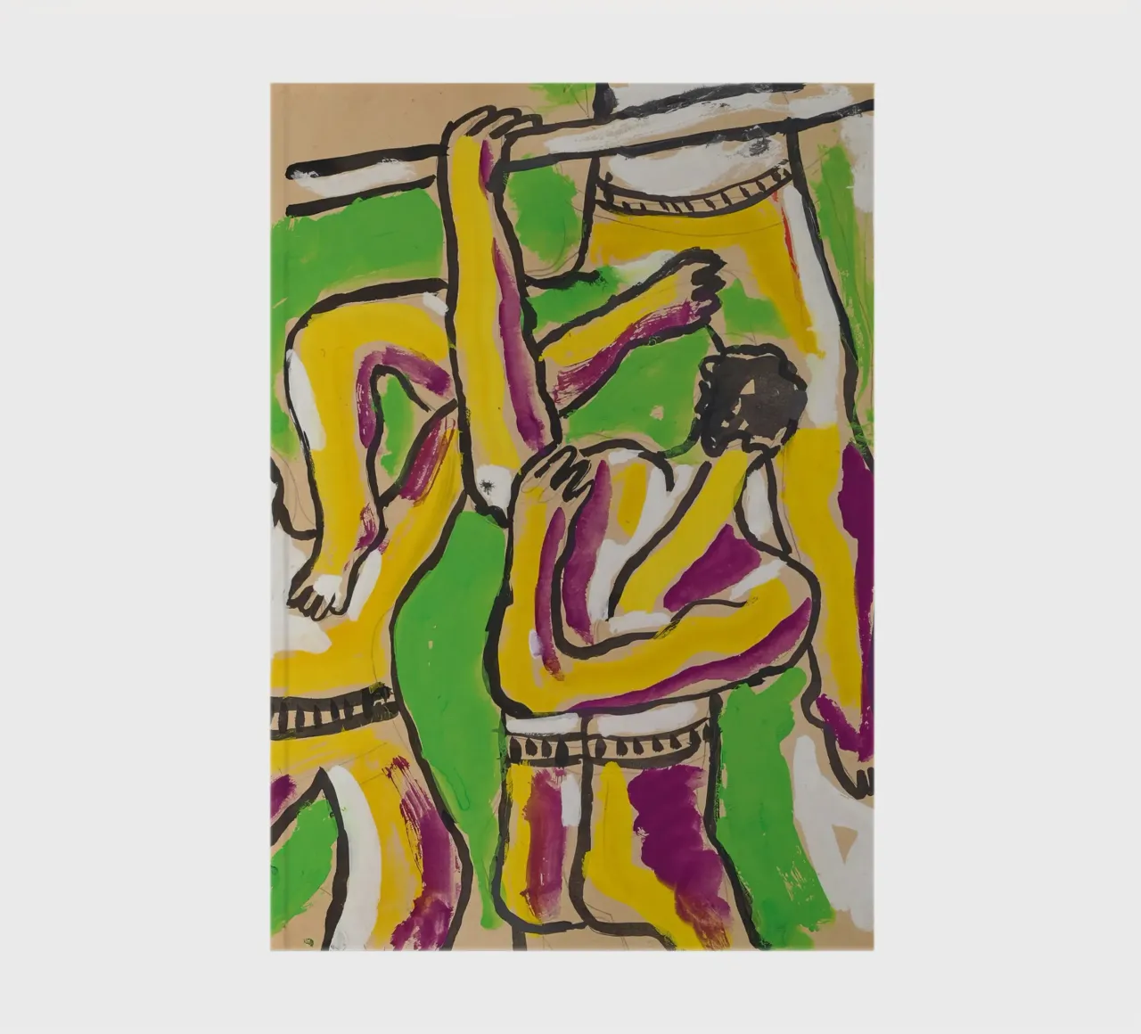 Léger's "Acrobats" - Cubist Circus & Vibrant Modernist Figur notebook by NorwesClub