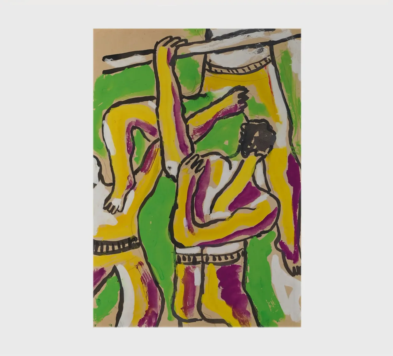 Léger's "Acrobats" - Cubist Circus & Vibrant Modernist Figur notebook by NorwesClub
