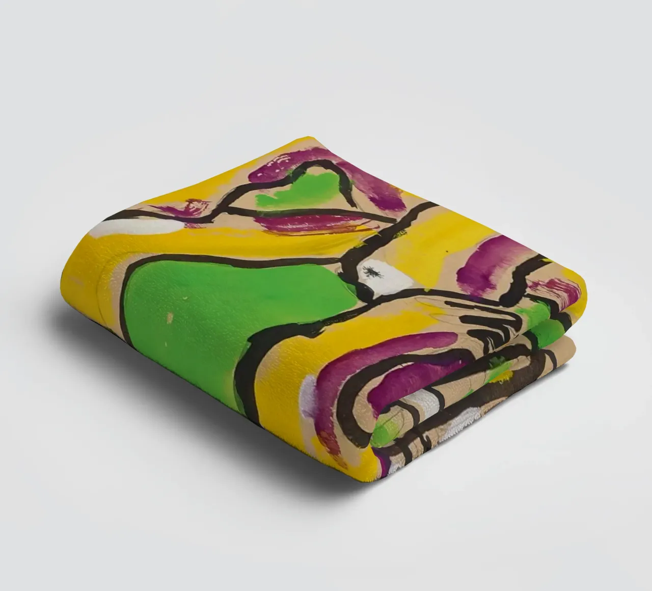 Léger's "Acrobats" - Cubist Circus & Vibrant Modernist Figur towel by NorwesClub