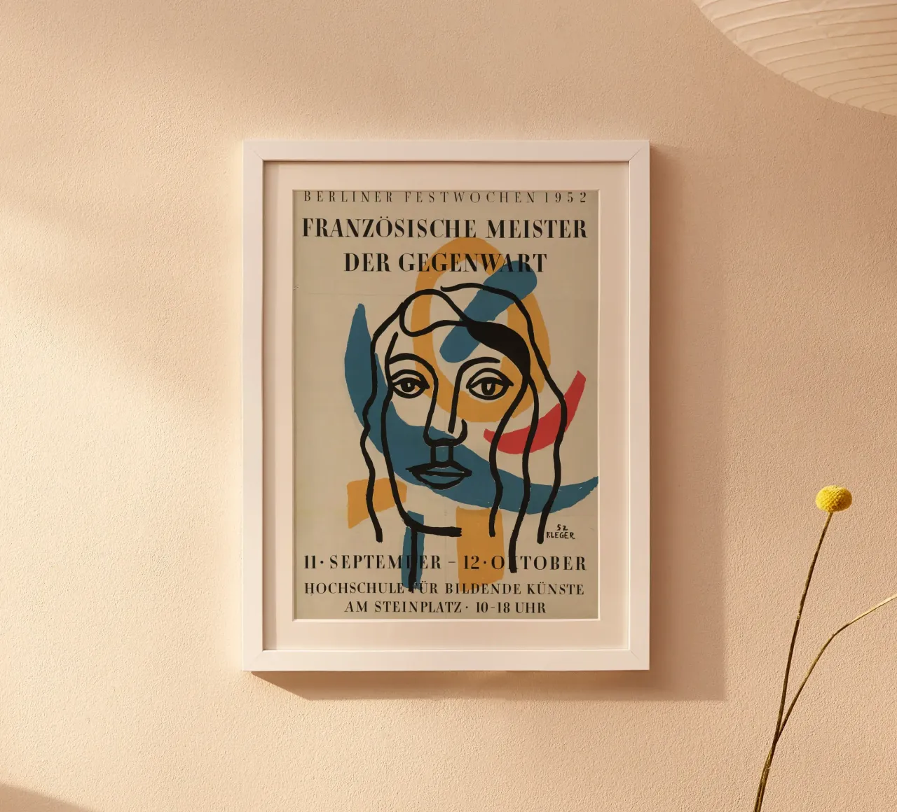 Le "Berliner Festwochen" di Léger - Modernità di metà secolo e astrattismo poster con telaio in plastica da NorwesClub