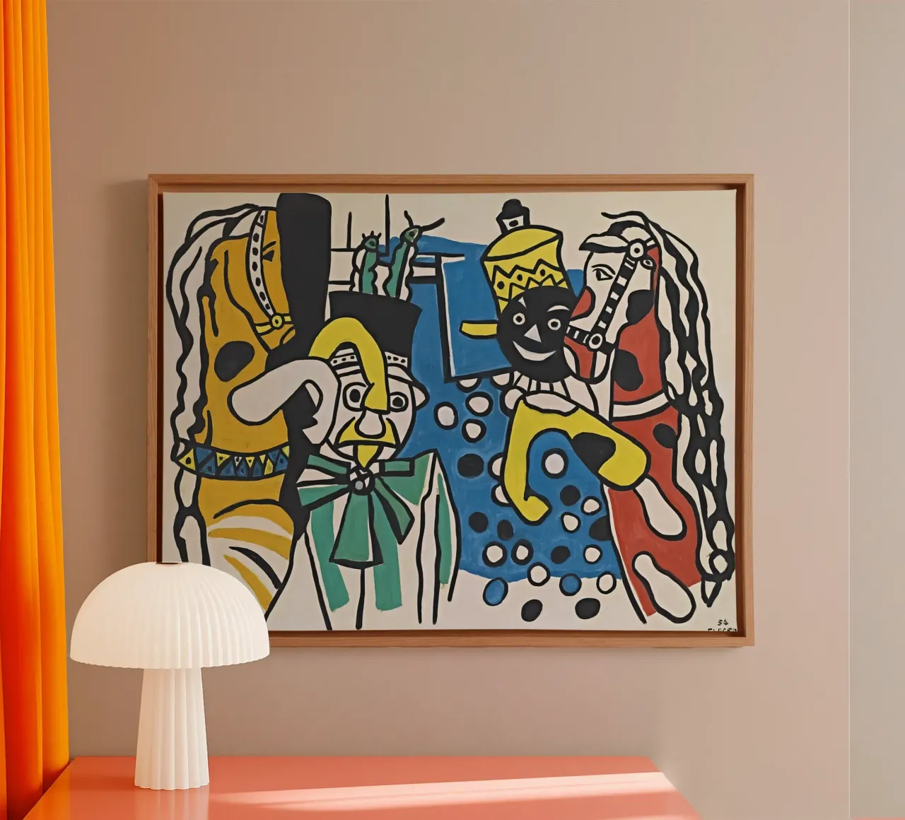 Léger's "Clowns & Horses" - Cubist Circus & Vibrant Modernis canvas by NorwesClub