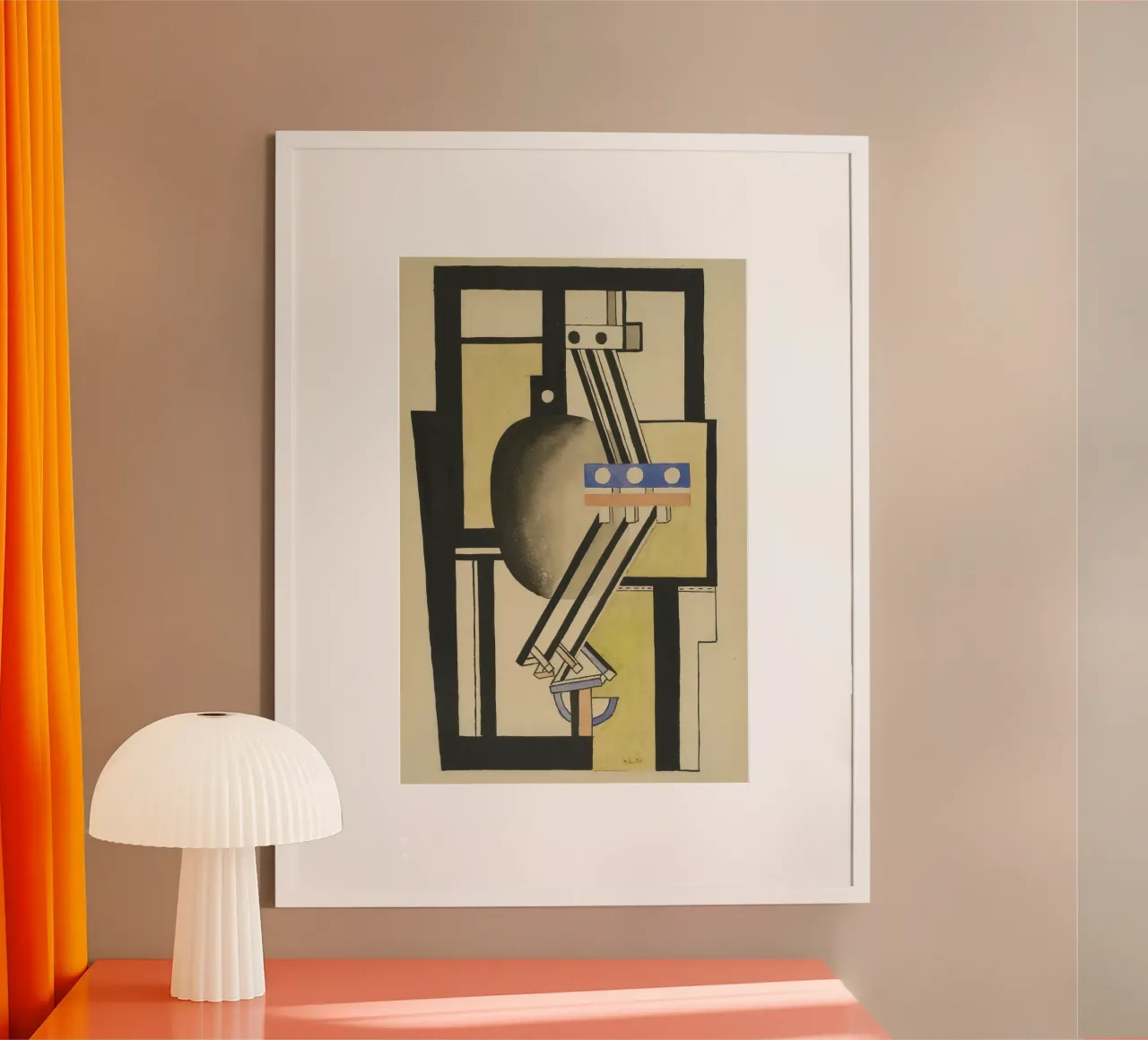 La "Composizione" di Léger - Cubismo meccanicistico e modalità industriale poster da NorwesClub