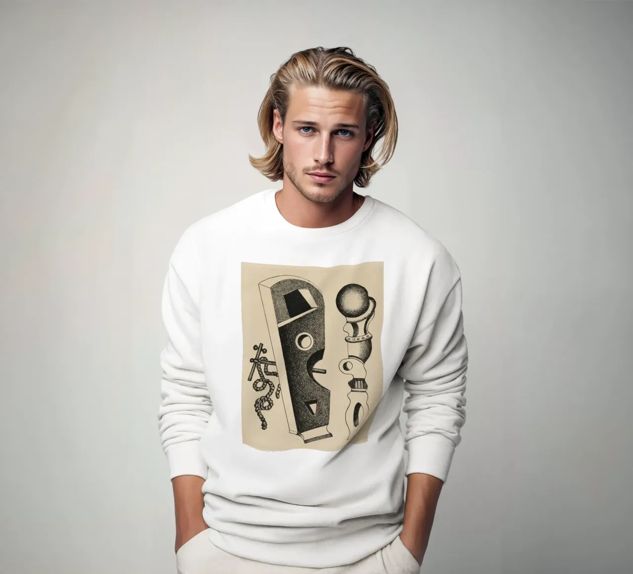 Léger's "Composition" - Dynamic Cubist Abstraction & Moderni sweatshirt by NorwesClub