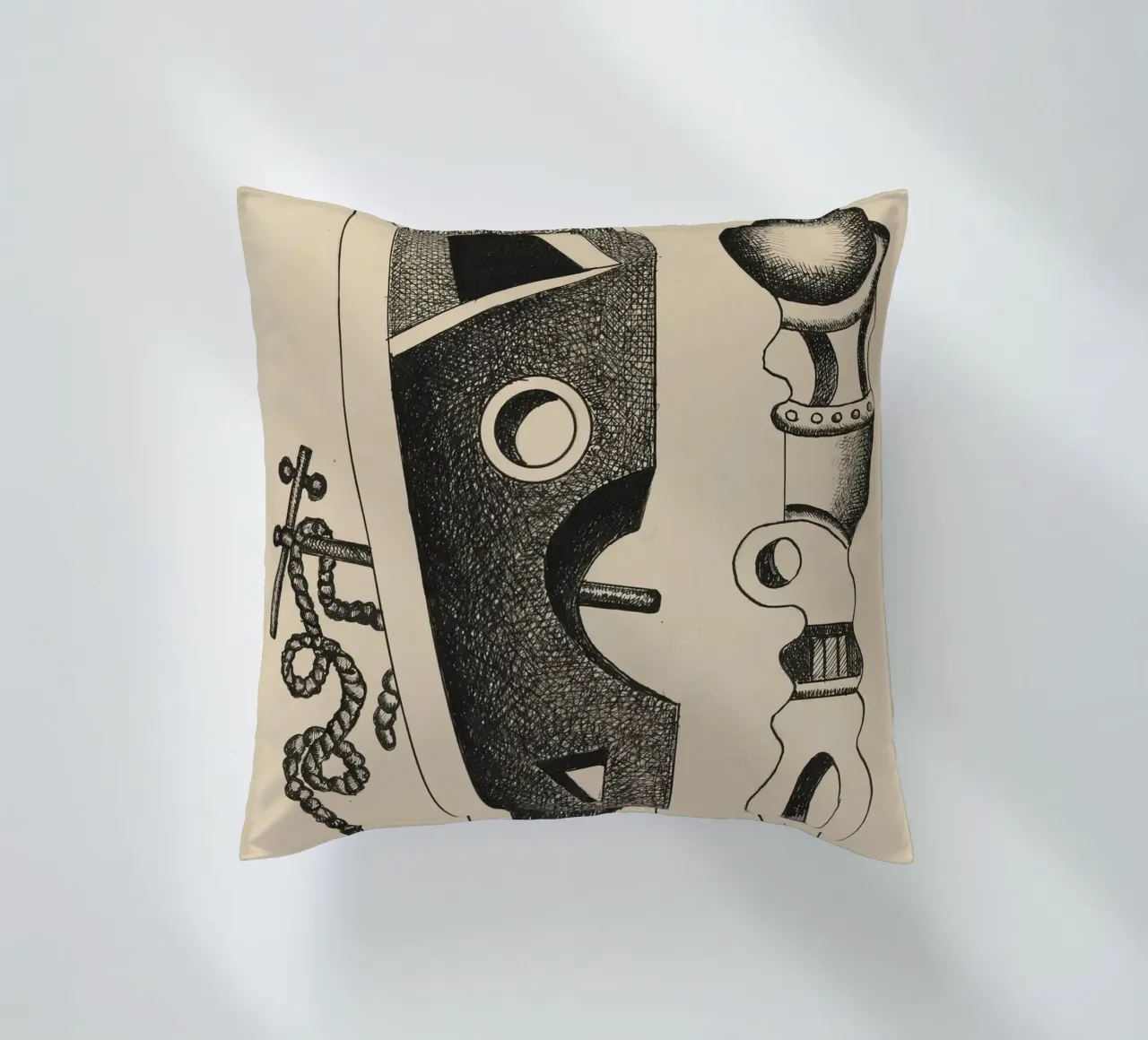 Léger's "Composition" - Dynamic Cubist Abstraction & Moderni decorative cushion by NorwesClub
