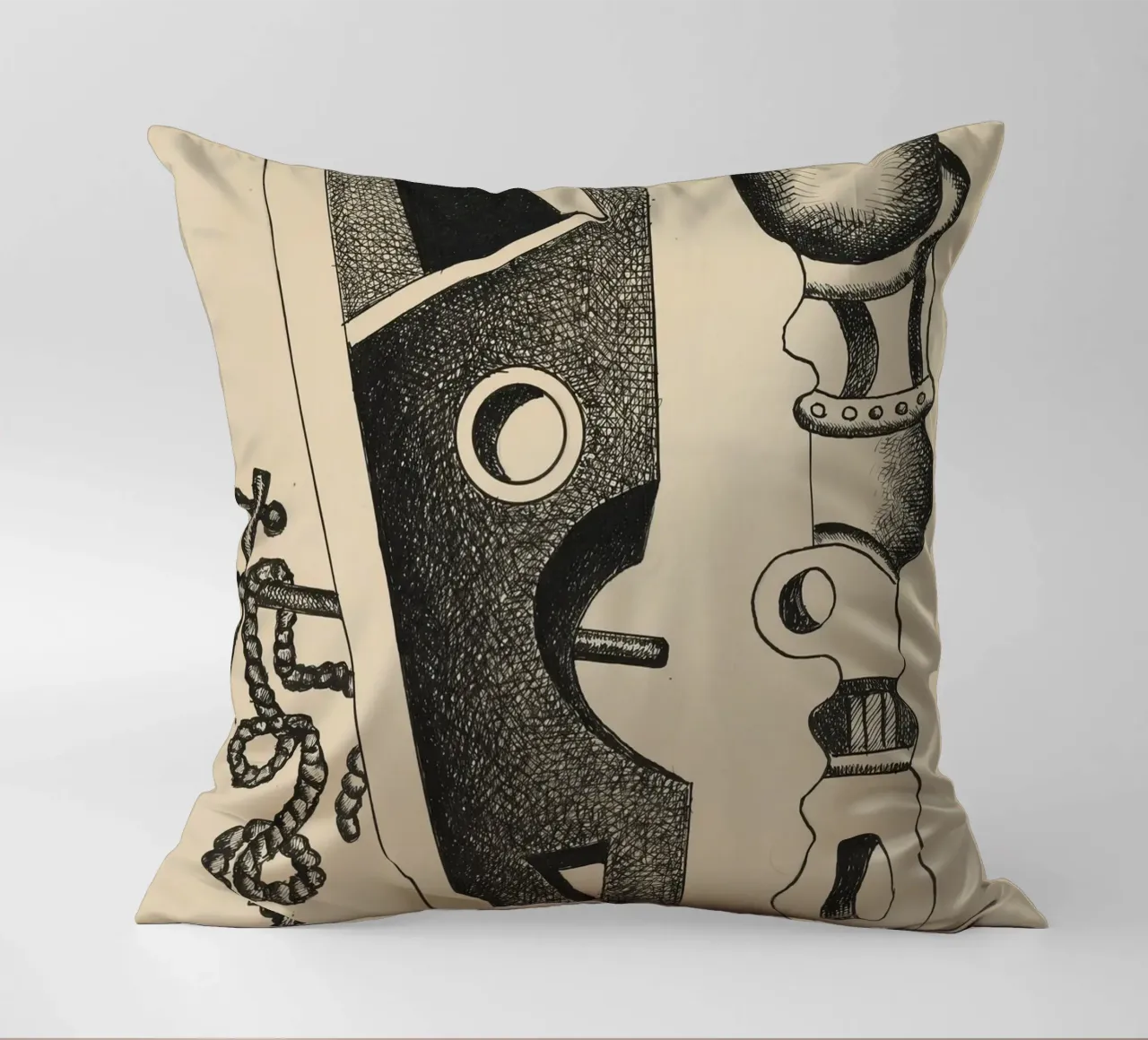 Léger's "Composition" - Dynamic Cubist Abstraction & Moderni decorative cushion by NorwesClub