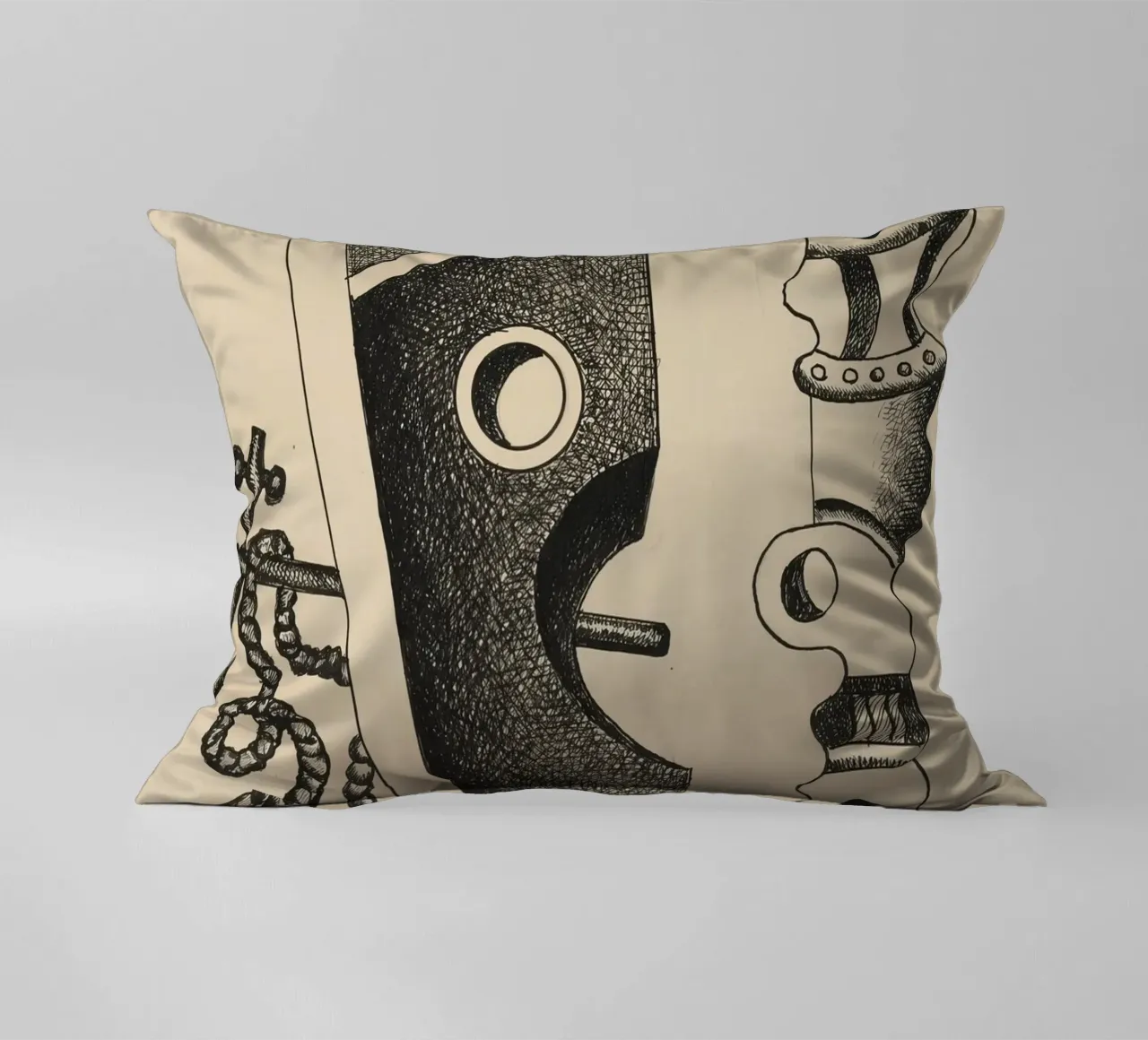 Léger's "Composition" - Dynamic Cubist Abstraction & Moderni decorative cushion by NorwesClub
